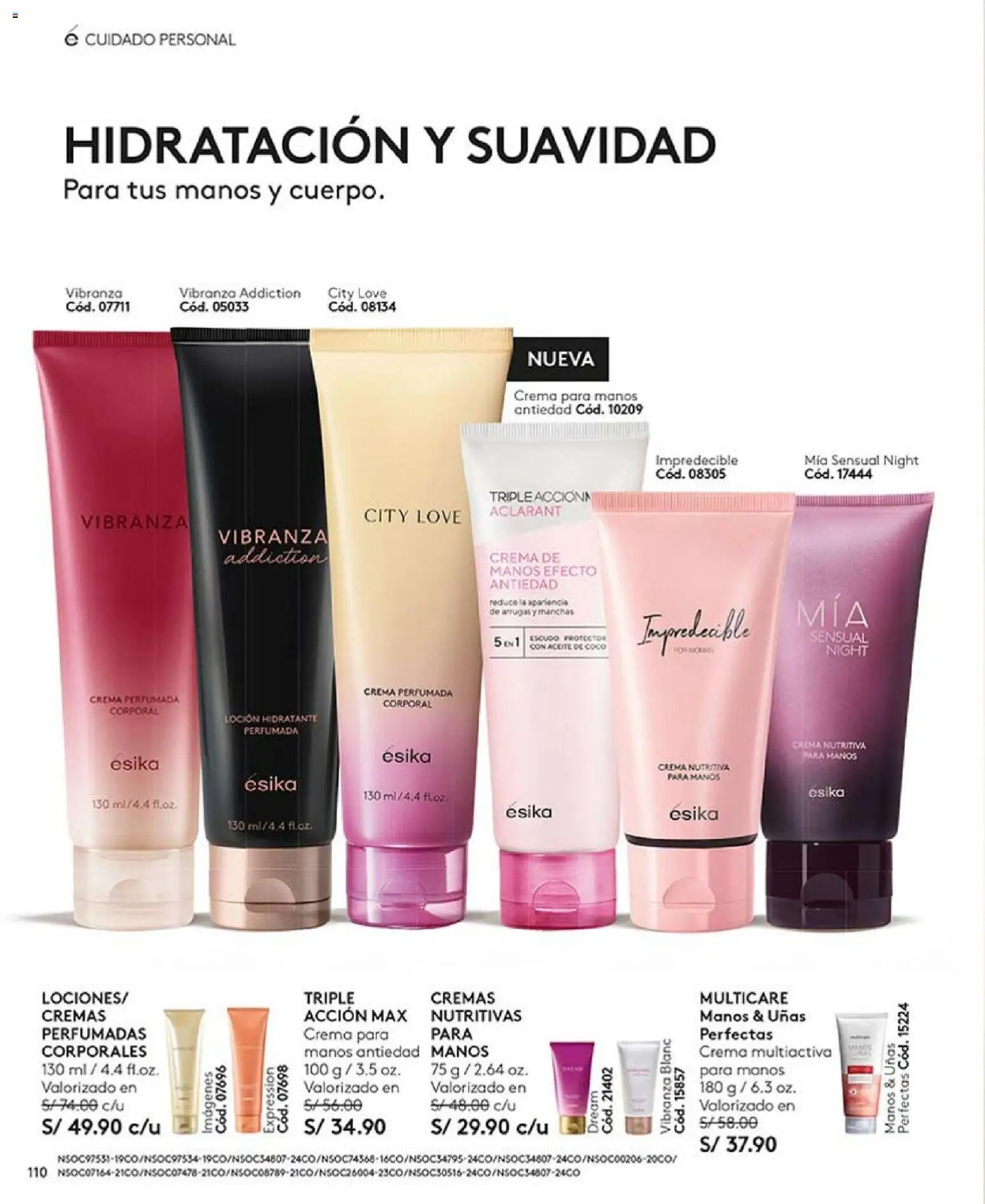 Catálogo Ésika válido desde 27.12.2025 | Página: 110 | Productos: Crema de manos, Aceite, Crema