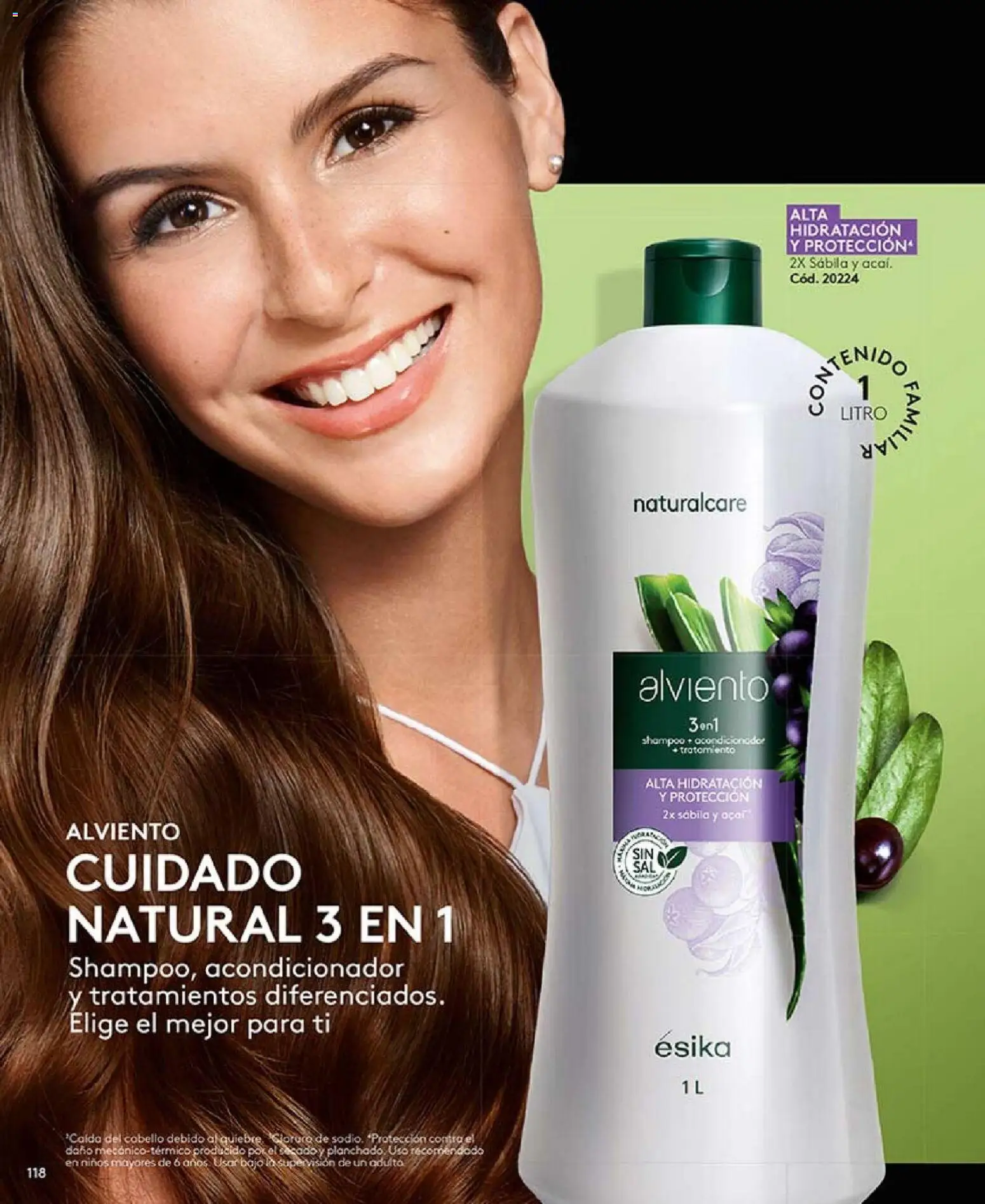 Ésika revista - valida desde el 01.04.2026 | Página: 118 | Productos: Shampoo, Acondicionador