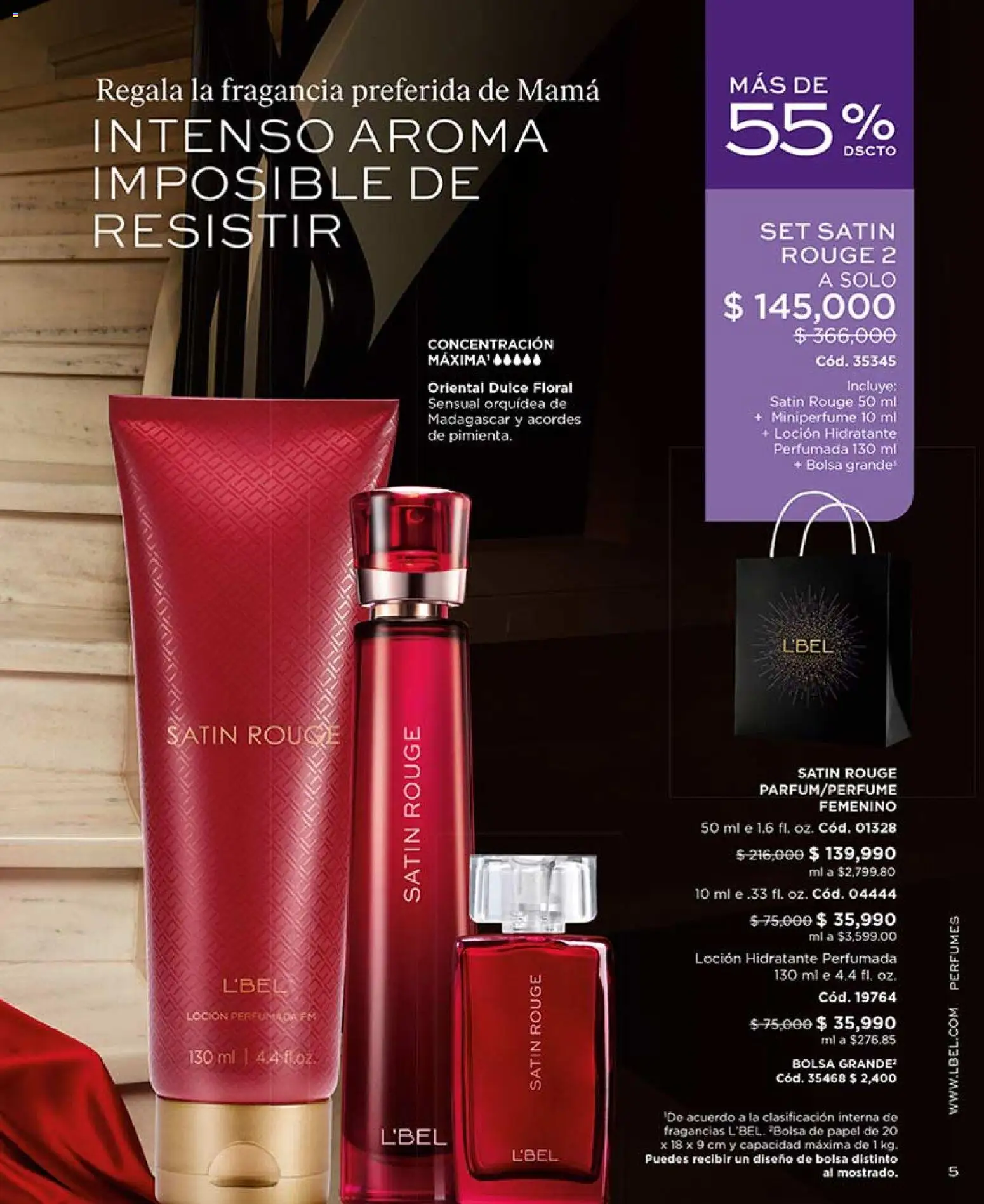 L'Bel revista - valida desde el 03.04.2026 | Página: 5 | Productos: Bolsa, Loción, Fragancia