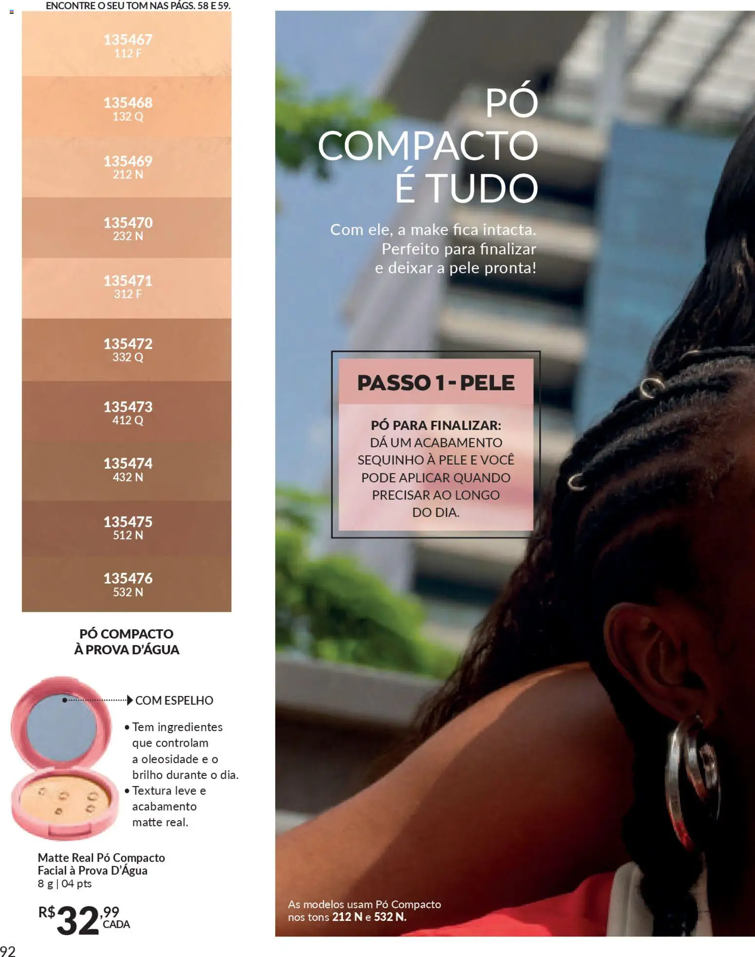 Avon Folheto - válido de 21.11.2025 | Página: 92 | Produtos: Pó compacto, Pó, Espelho