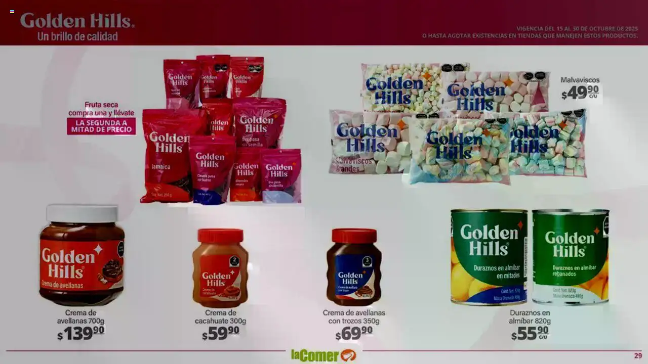 Nuevas ofertas de La Comer válidas en toda la República Mexicana desde el 15.10.2025. ¡Encuentra las mejores ofertas en La Comer - Folleto! | Página: 29 | Productos: Cacahuate, Crema, Brillo
