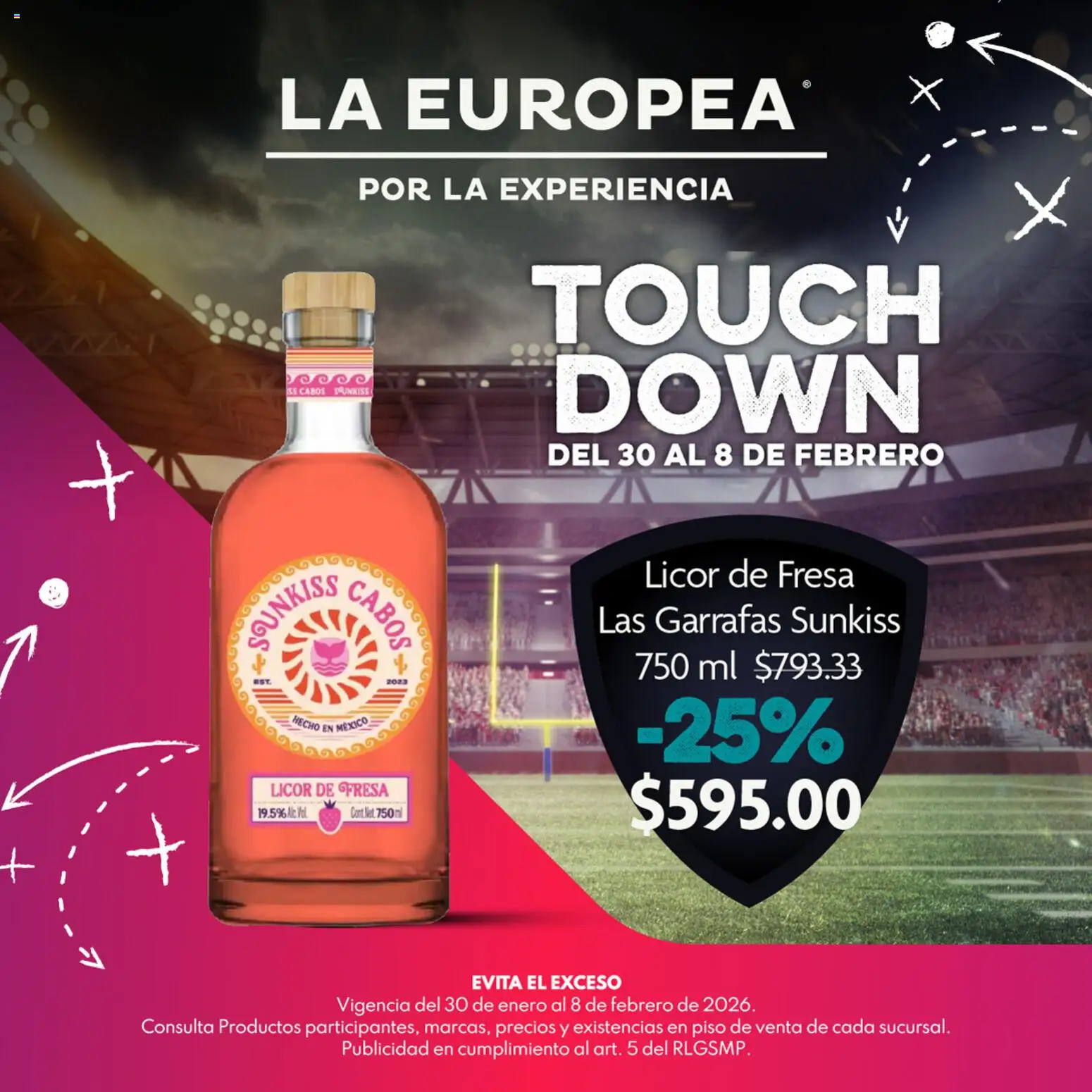 Nuevas ofertas de La Europea válidas en toda la República Mexicana desde el 30.01.2026. ¡Encuentra las mejores ofertas en La Europea catálogo Touch Down! | Página: 4 | Productos: Fresa