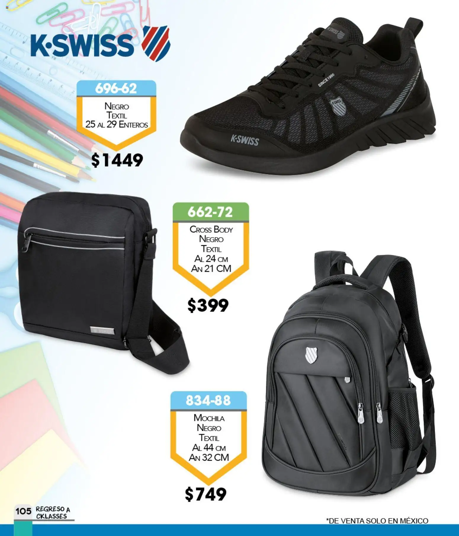 Nuevas ofertas de Cklass válidas en toda la República Mexicana desde el 06.01.2026. ¡Encuentra las mejores ofertas en Cklass catálogo Regreso a clases 2026! | Página: 106 | Productos: Mochila, Body