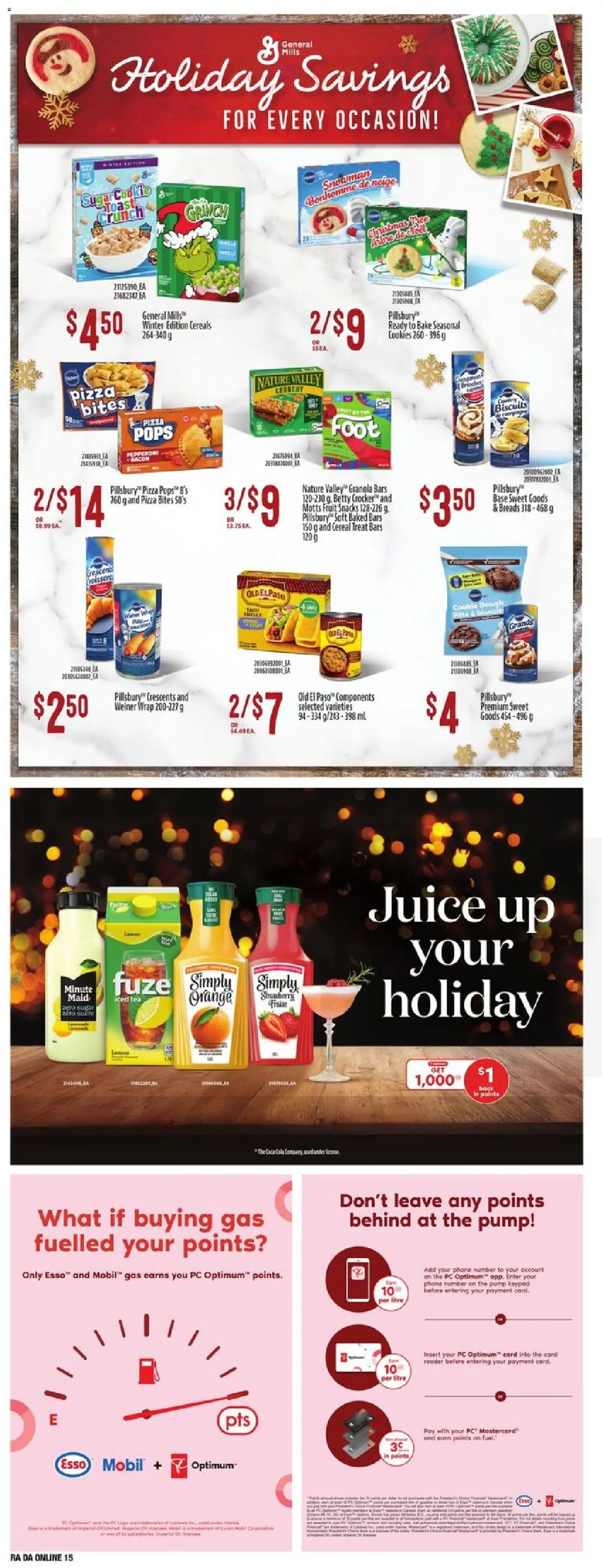 Atlantic Superstore flyer valid from 04.12.2025 | Page: 28 | Products: Cereals, Milk, Pizza, Juice