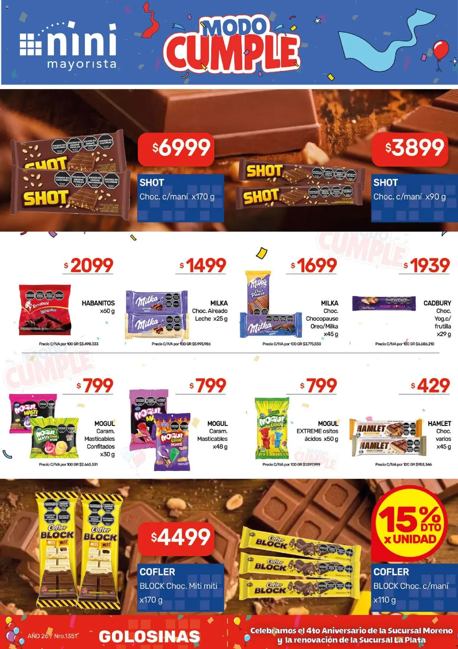 NINI Mayorista - Ofertas │ válido desde el 16.03.2026 | Página: 30 | Productos: Frutilla, Leche, Golosinas