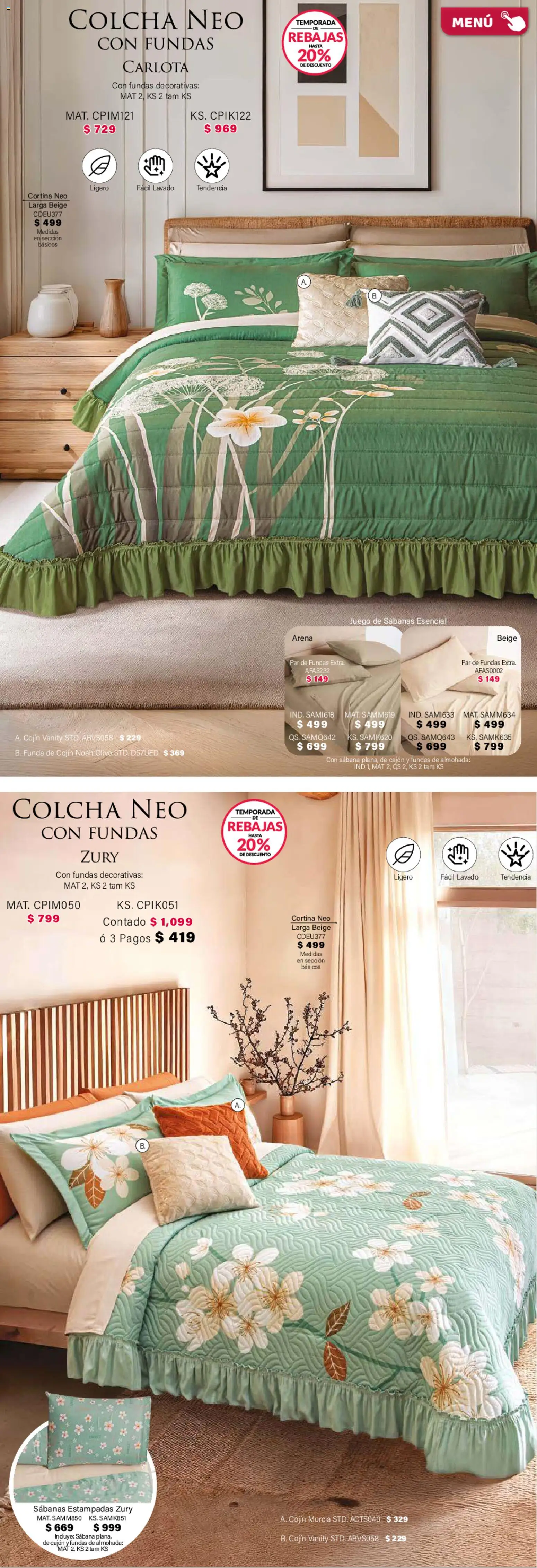 ¡El último » catálogo de Colchas Concord para Abril « está aquí! Descubre las SUPER OFERTAS. | México