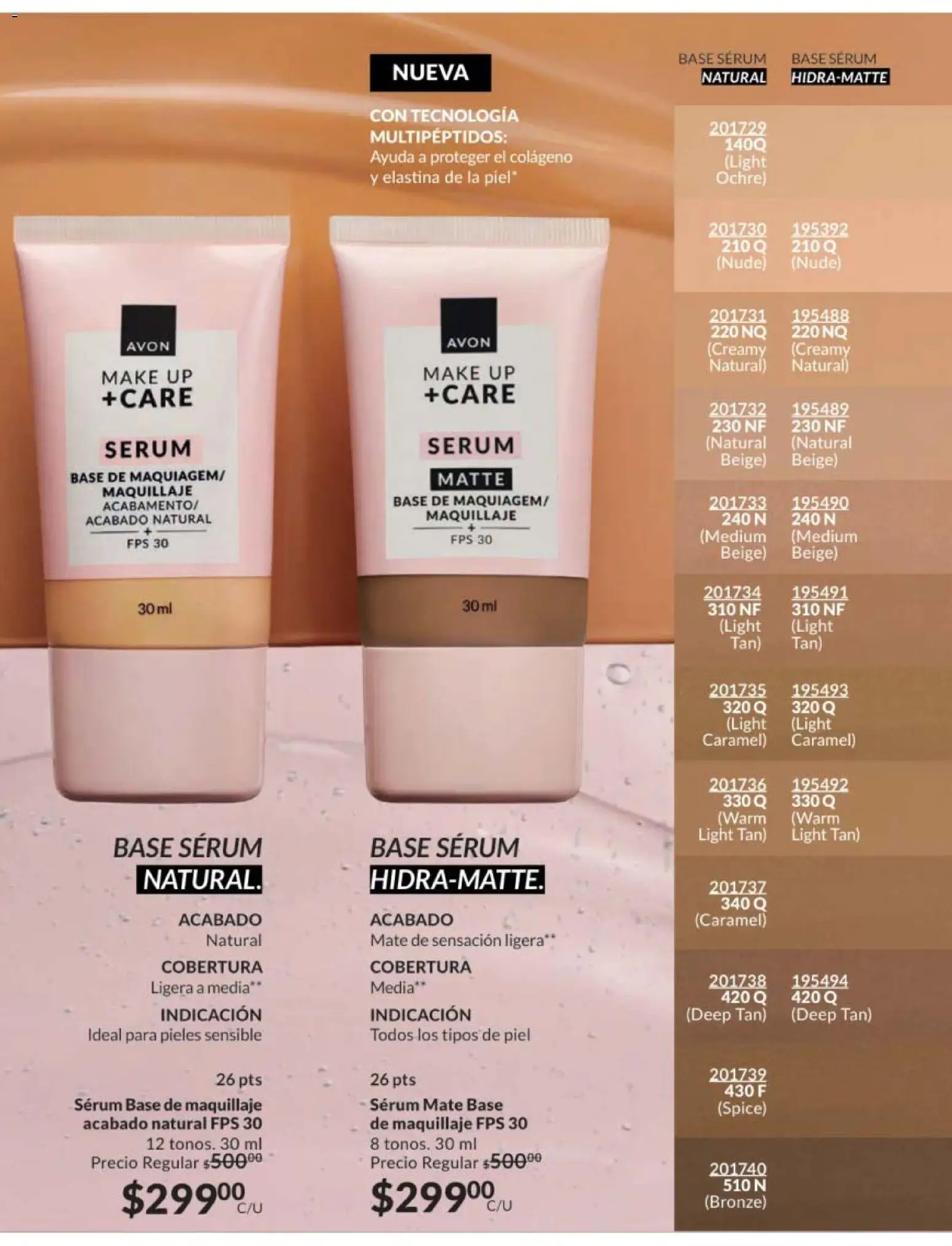 Nuevas ofertas de AVON válidas en toda la República Mexicana desde el 07.11.2025. ¡Encuentra las mejores ofertas en AVON campaña 17 2025! | Página: 133 | Productos: Base de maquillaje, Serum, Mate, Maquillaje