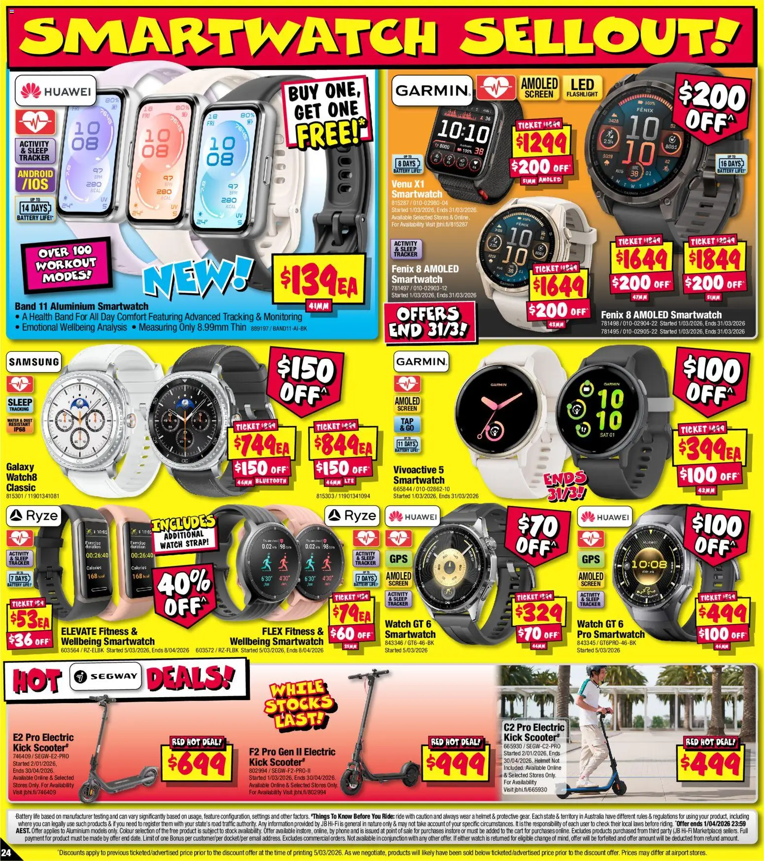 JB Hi-Fi catalogue - valid from 19.03.2026 | Page: 24 | Products: Cart, Watch, Flashlight, Screen