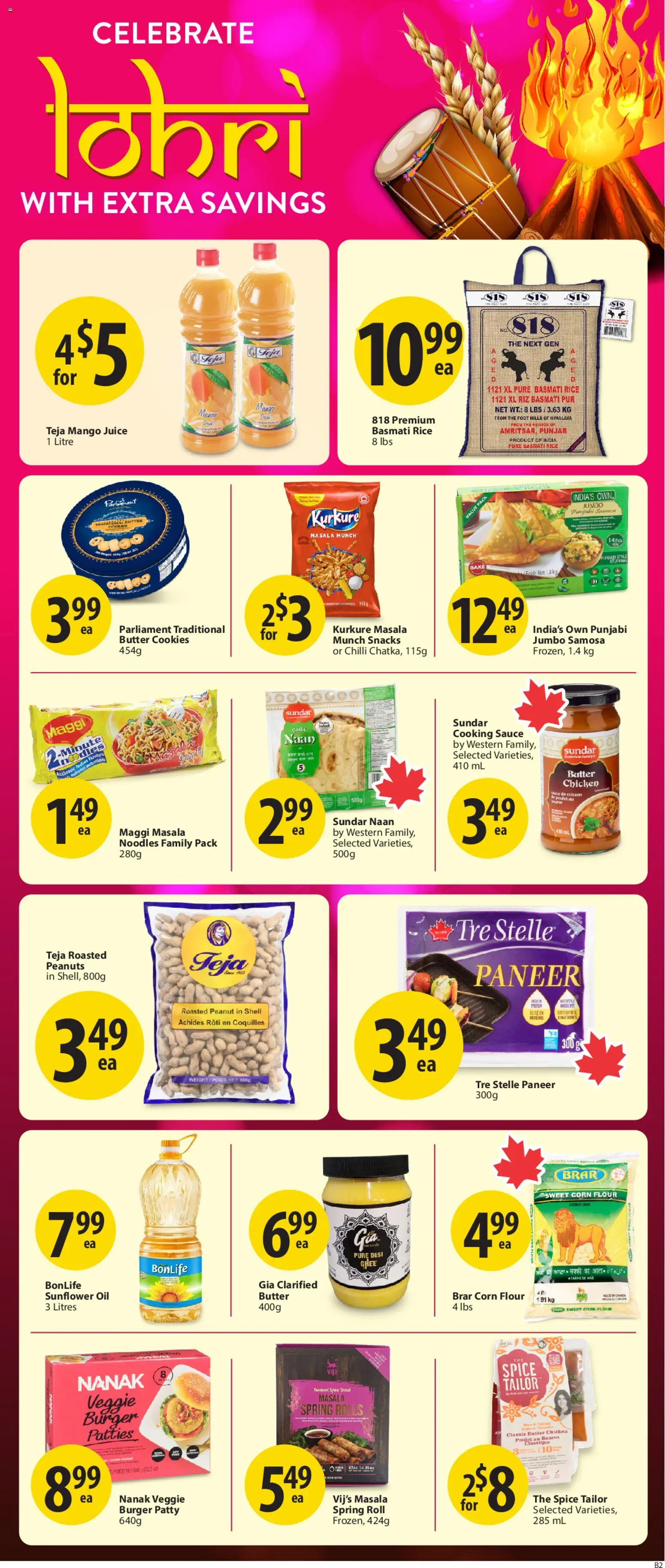 Save on foods flyer valid from 01.01.2026 | Page: 29 | Products: Rice, Noodles, Oil, Chicken