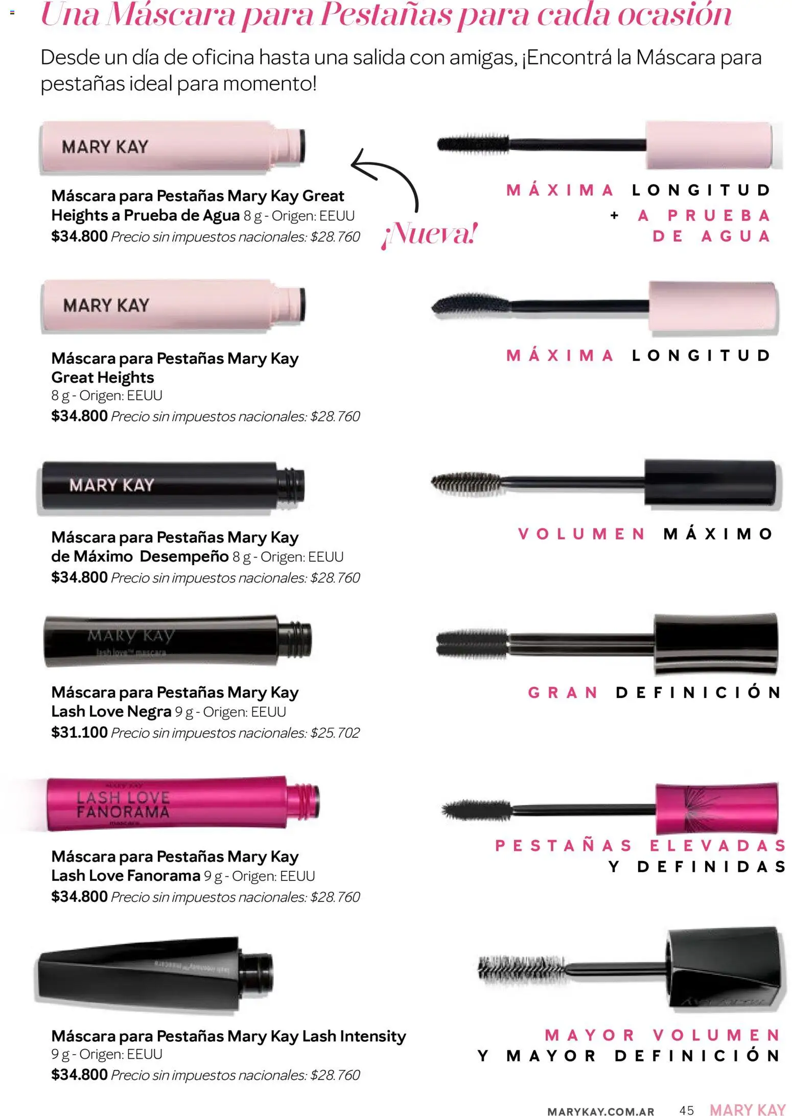 Mary Kay catálogo │ válido desde el 03.12.2025 | Página: 45 | Productos: Máscara, Agua