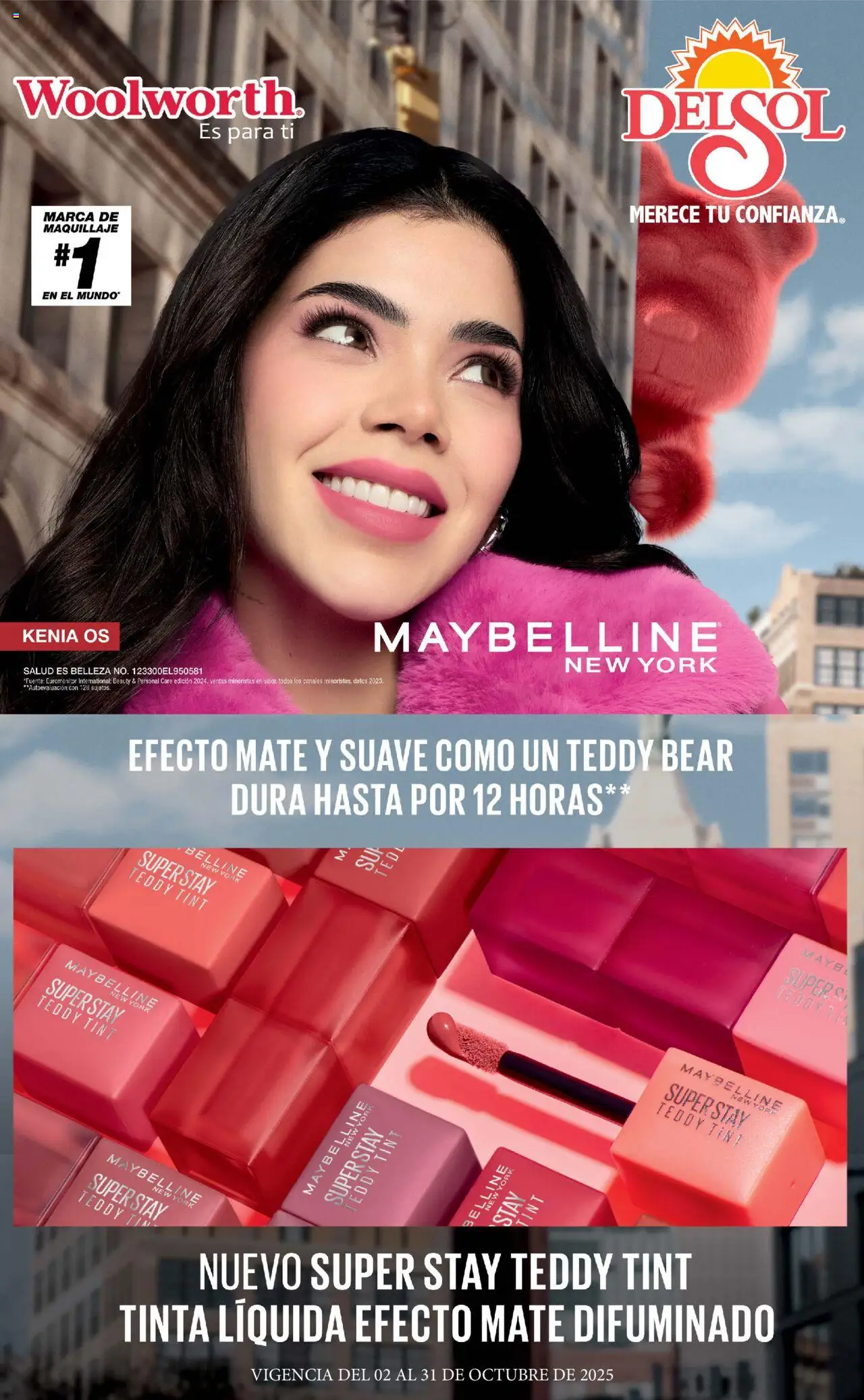 Nuevas ofertas de Del Sol y Woolworth válidas en toda la República Mexicana desde el 02.10.2025. ¡Encuentra las mejores ofertas en Del Sol y Woolworth - Catálogo La Fiesta de la Belleza! | Página: 1 | Productos: Mate, Maquillaje