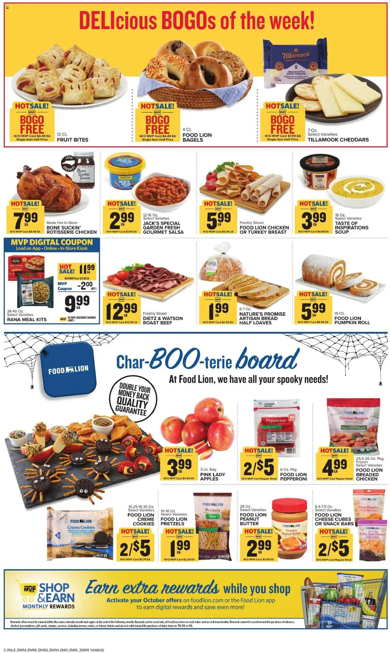 Food Lion Weekly Ad - valid from 08.10.2025 | Page: 5 | Products: Butter, Cheese, Chocolate, Sauce