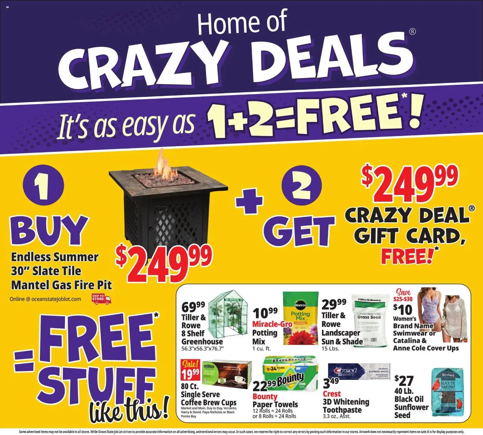 Ocean State Job Lot Weekly Ad - valid from 26.03.2026 | Page: 4 | Products: Shelf, Oil, Swimwear, UPS