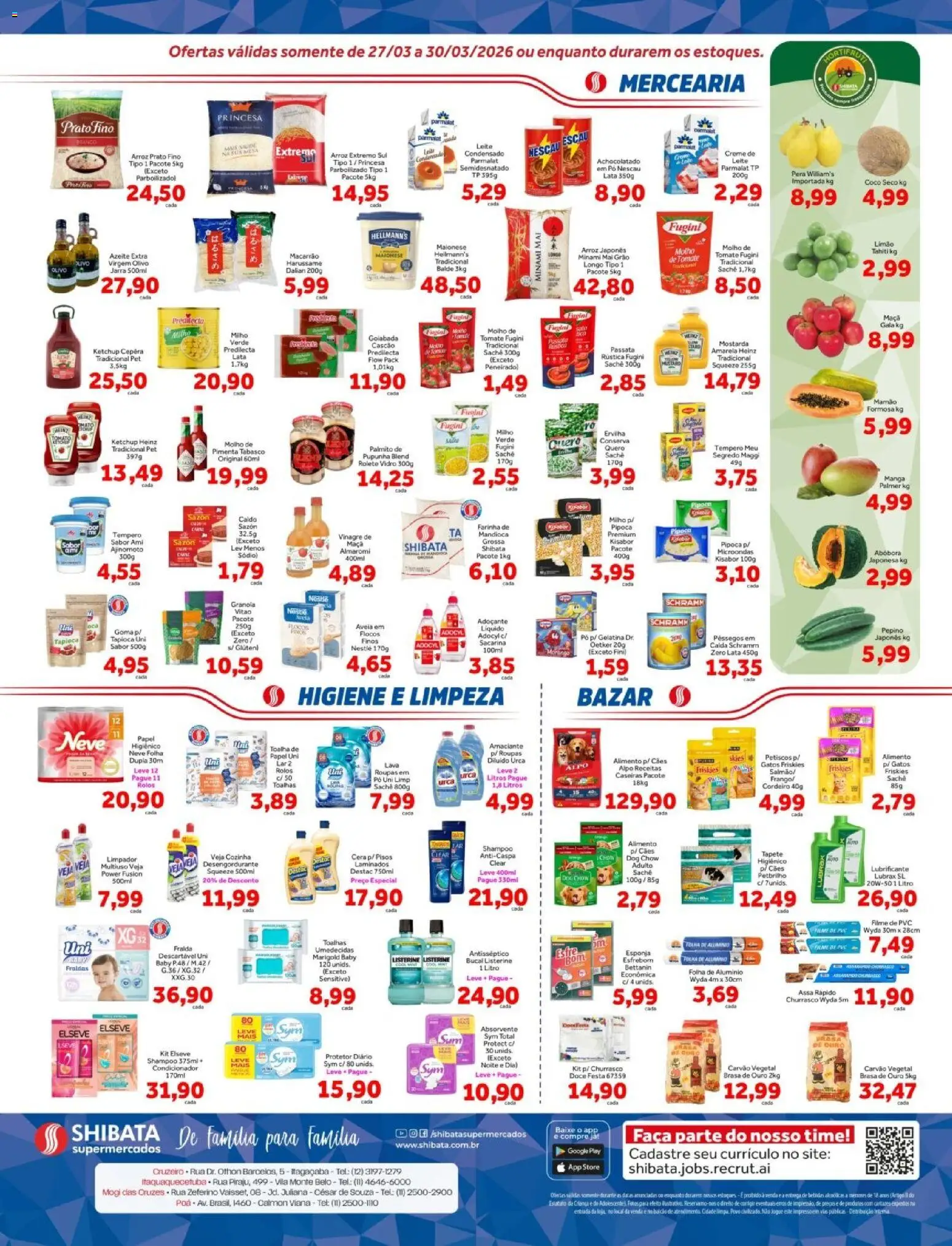 Shibata Folheto - válido de 27.03.2026 | Página: 2 | Produtos: Carvão vegetal, Palmito, Condicionador, Jarra