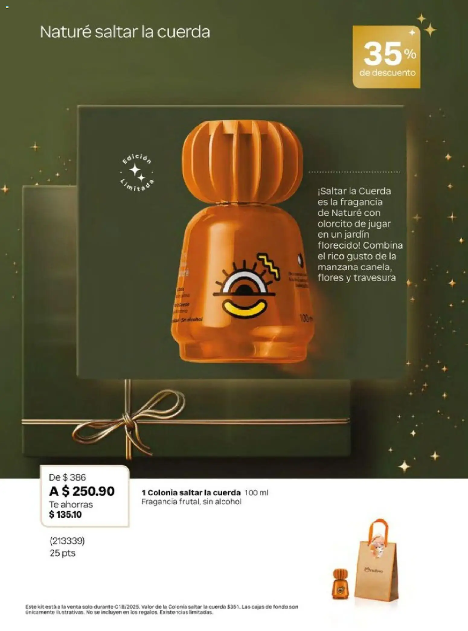 Nuevas ofertas de Natura válidas en toda la República Mexicana desde el 01.12.2025. ¡Encuentra las mejores ofertas en Natura campaña 18 2025! | Página: 33 | Productos: Cuerda, Manzana, Té, Fragancia