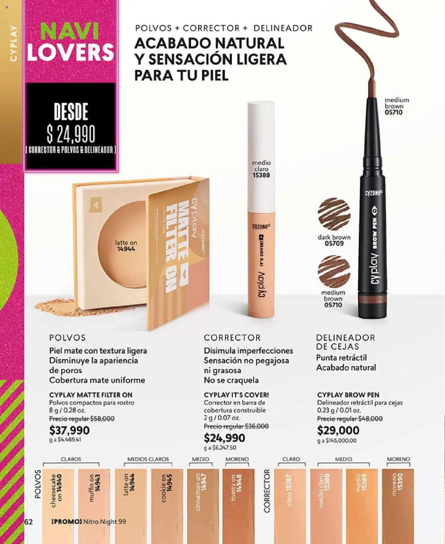 CyZone revista - valida desde el 03.11.2025 | Página: 62 | Productos: Delineador, Corrector