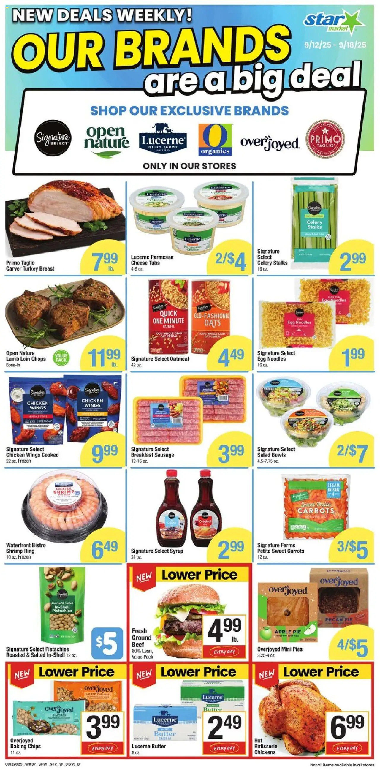 Star Market Additional Savings - valid from 12.09.2025 | Page: 2 | Products: Noodles, Chips, Apple Pie, Bag