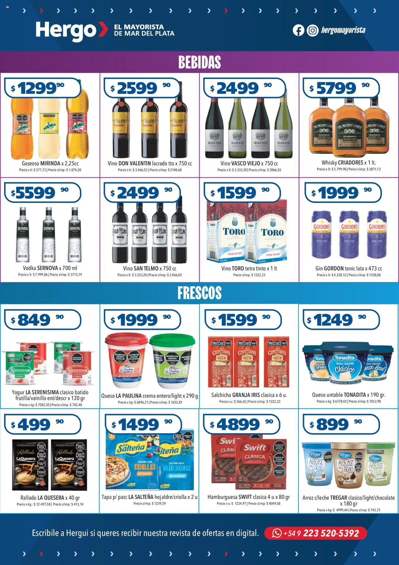 Hergo - Catálogo │ válido desde el 10.09.2025 | Página: 3 | Productos: Leche, Vino, Arroz, Crema