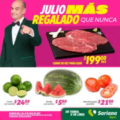 Vista previa de Soriana - Fin de Semana Súper: Chih, Delicias, Dur y Coah (excepto Saltillo), nuevo folleto de la tienda, válido en México a partir del 11.07.2025