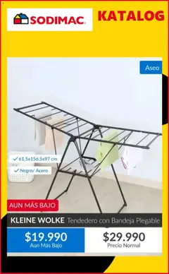 Sodimac ofertas  │ válido desde el 11.08.2025 | Página: 8 | Productos: Bandeja, Tendedero