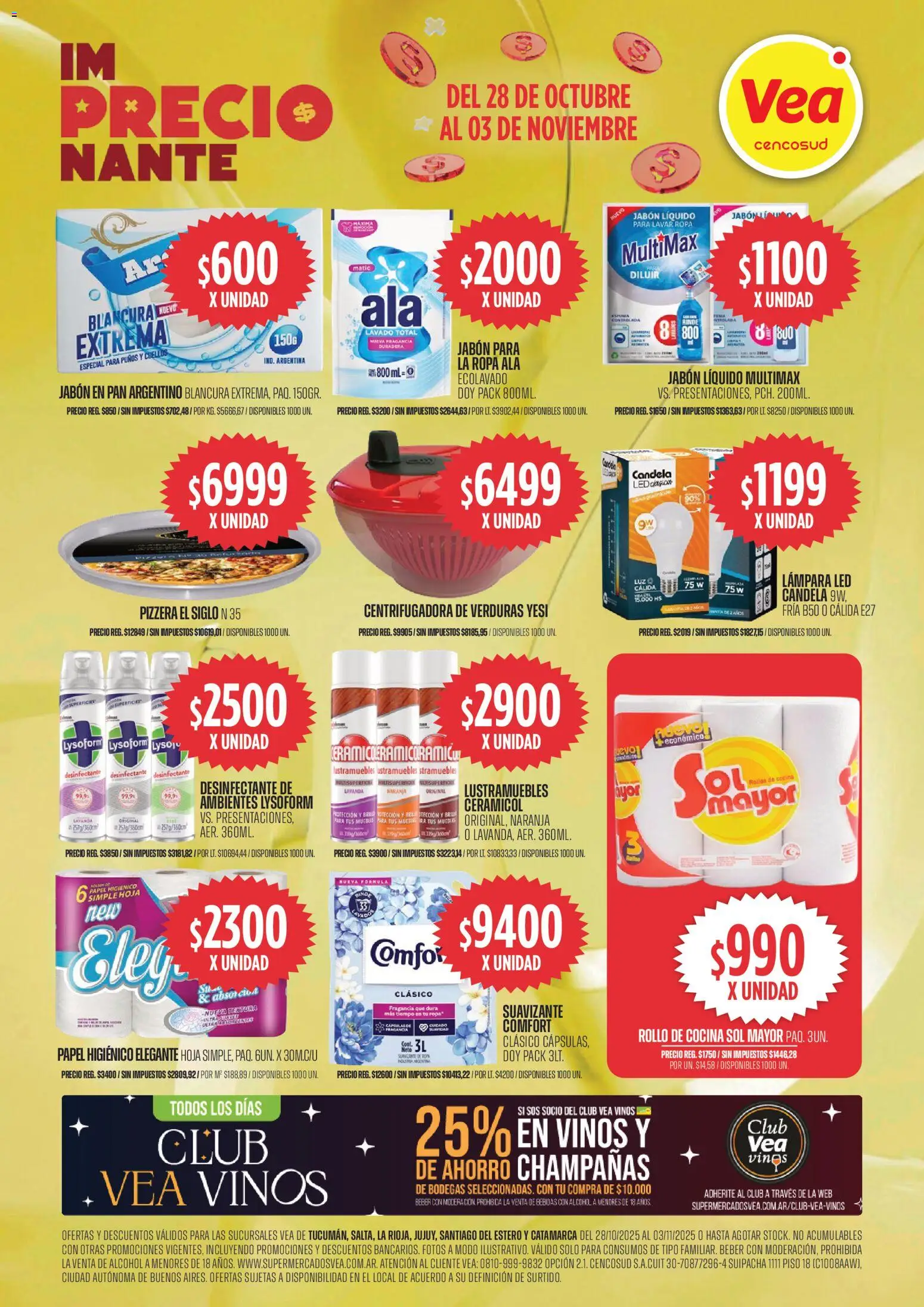 Vea ofertas │ válido desde el 28.10.2025 | Página: 7 | Productos: Pizzera, Lámpara, Jabón, Espuma