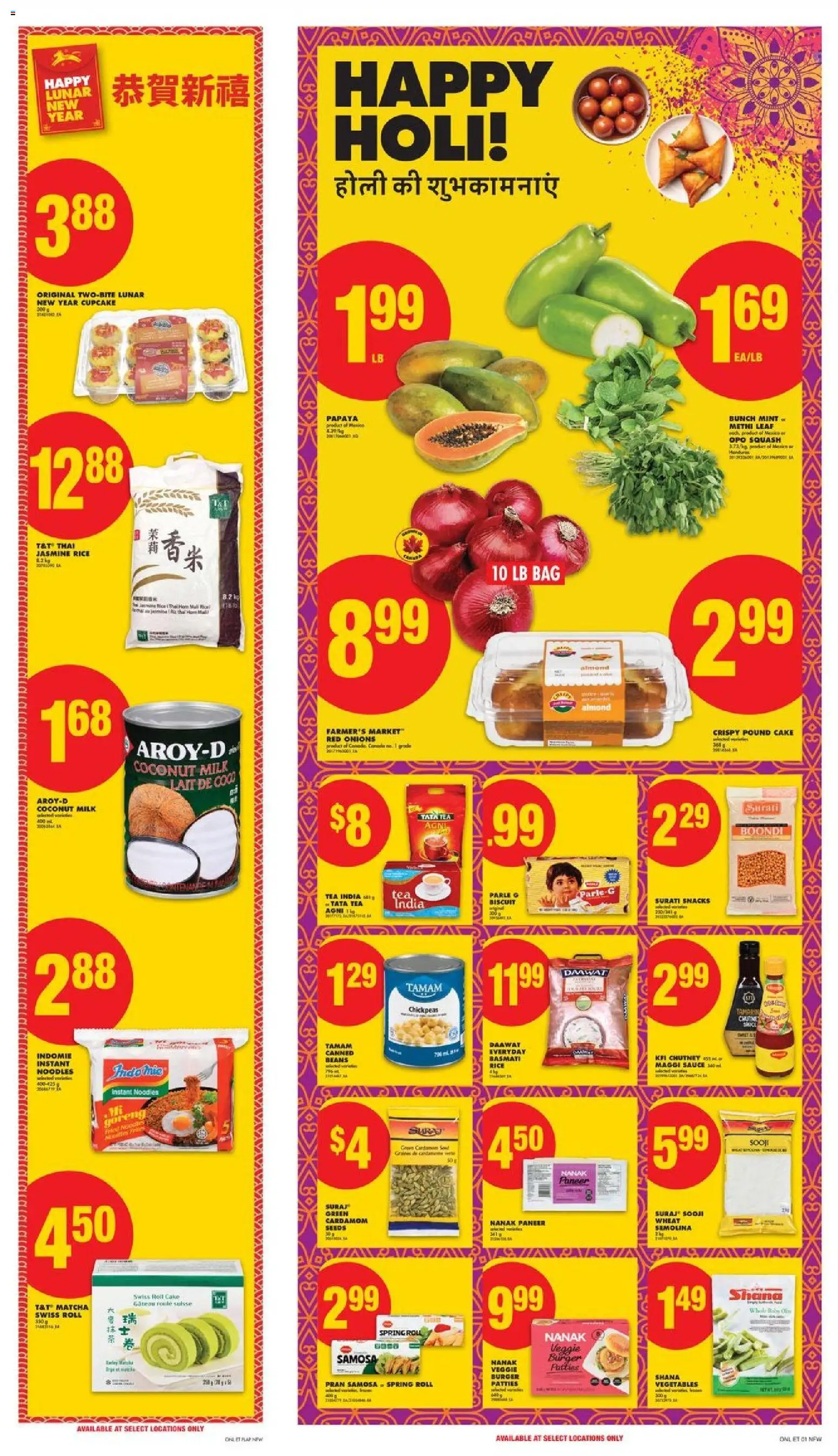 No Frills flyer valid from 12.02.2026 | Page: 14 | Products: Tea, Noodles, Bag, Milk