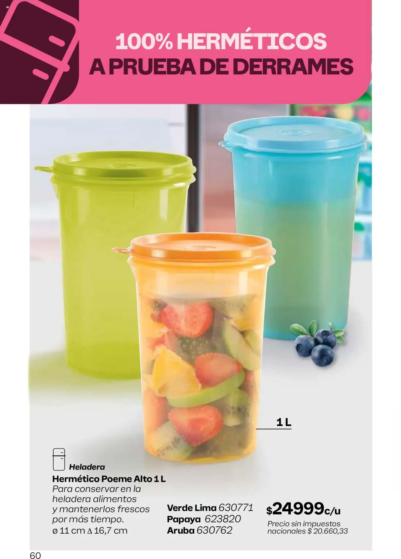 Tupperware Folleto │ válido desde el 11.08.2025 | Página: 61 | Productos: Lima, Heladera
