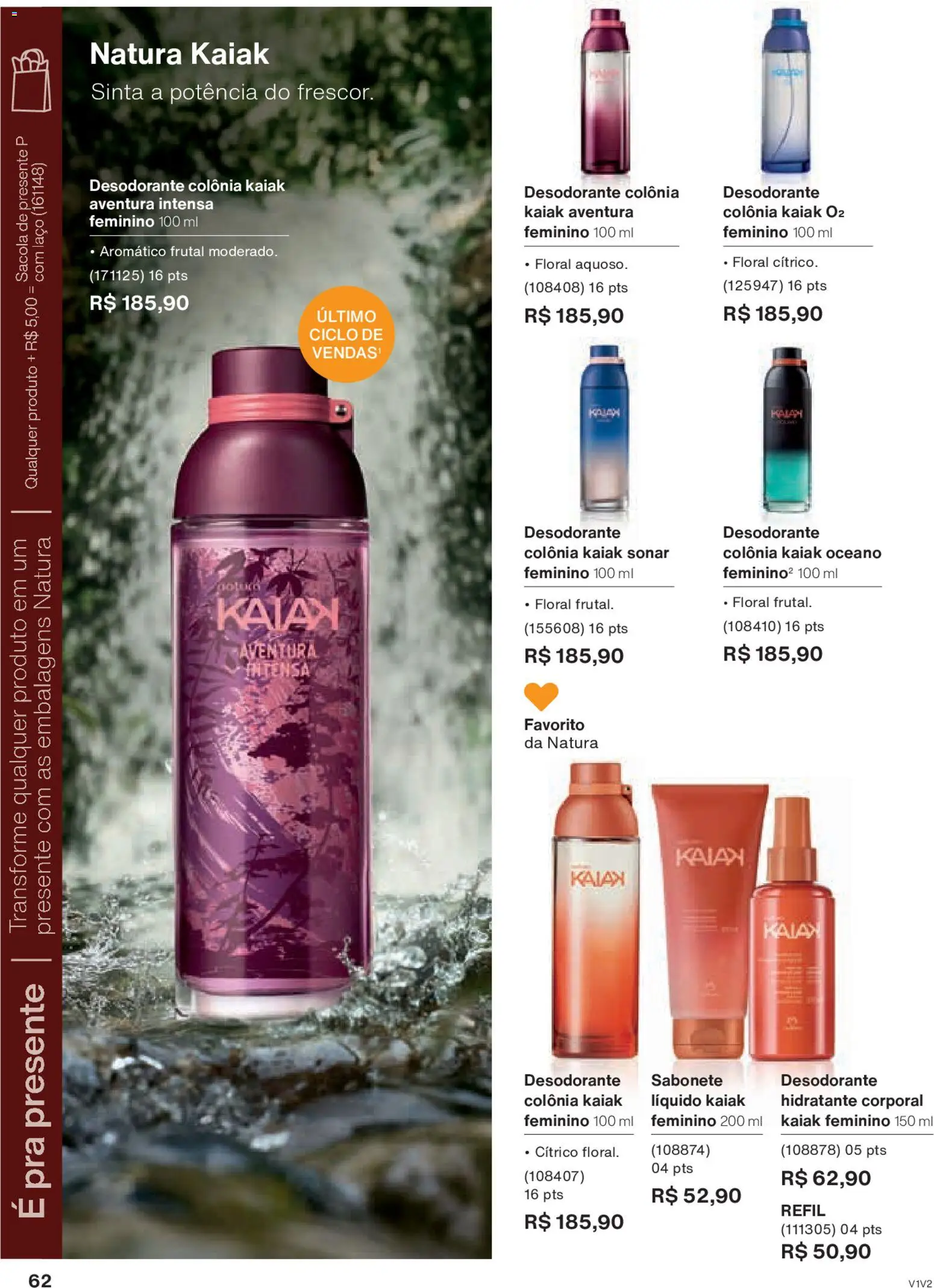 Natura Folheto - válido de 26.11.2025 | Página: 62 | Produtos: Hidratante corporal, Desodorante, Sabonete