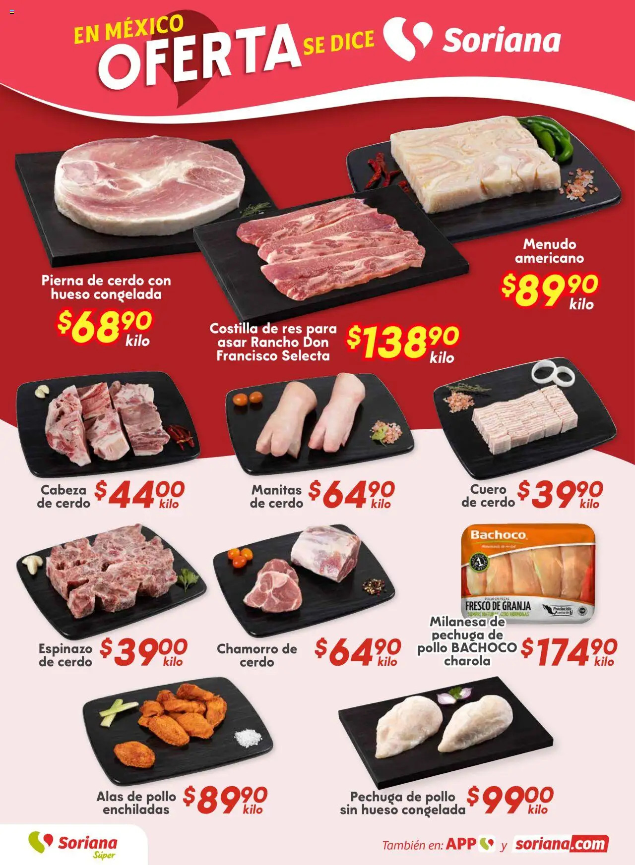 Nuevas ofertas de Soriana válidas en toda la República Mexicana desde el 12.09.2025. ¡Encuentra las mejores ofertas en Soriana - Fin de Semana Súper: BCS, Son y Sin! | Página: 2 | Productos: Pollo, Milanesa, Cerdo, Res