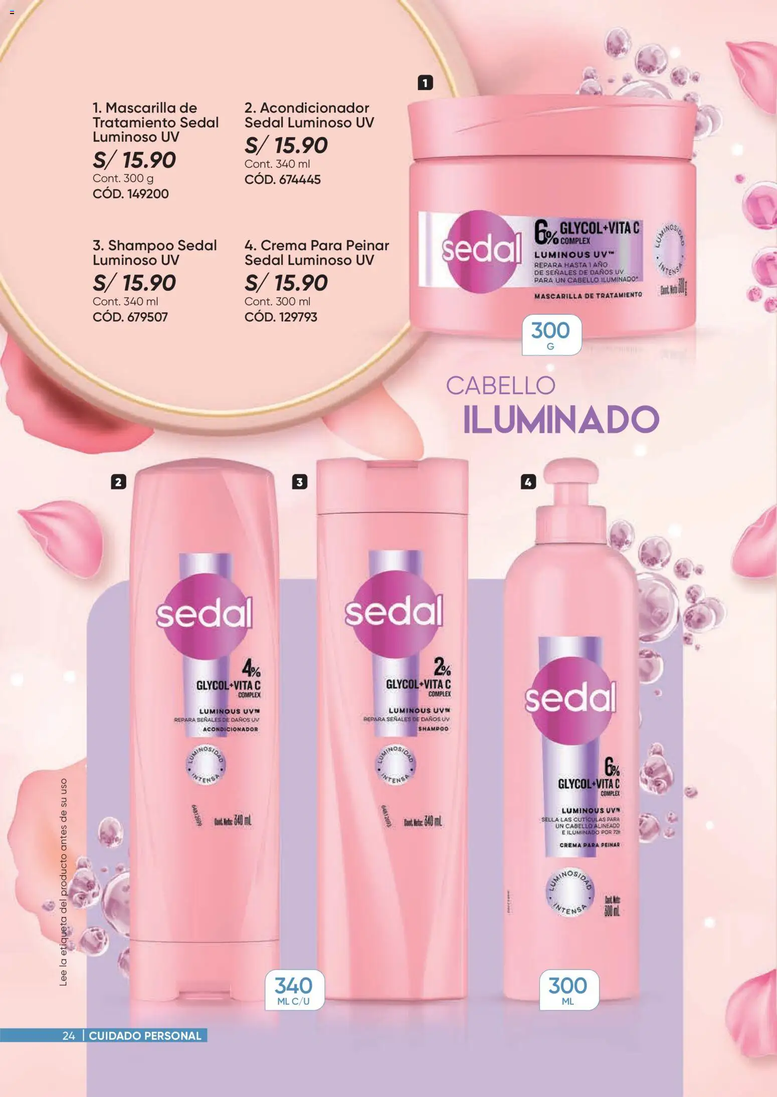 Catálogo Azzorti válido desde 09.03.2026 | Página: 24 | Productos: Shampoo, Acondicionador, Crema