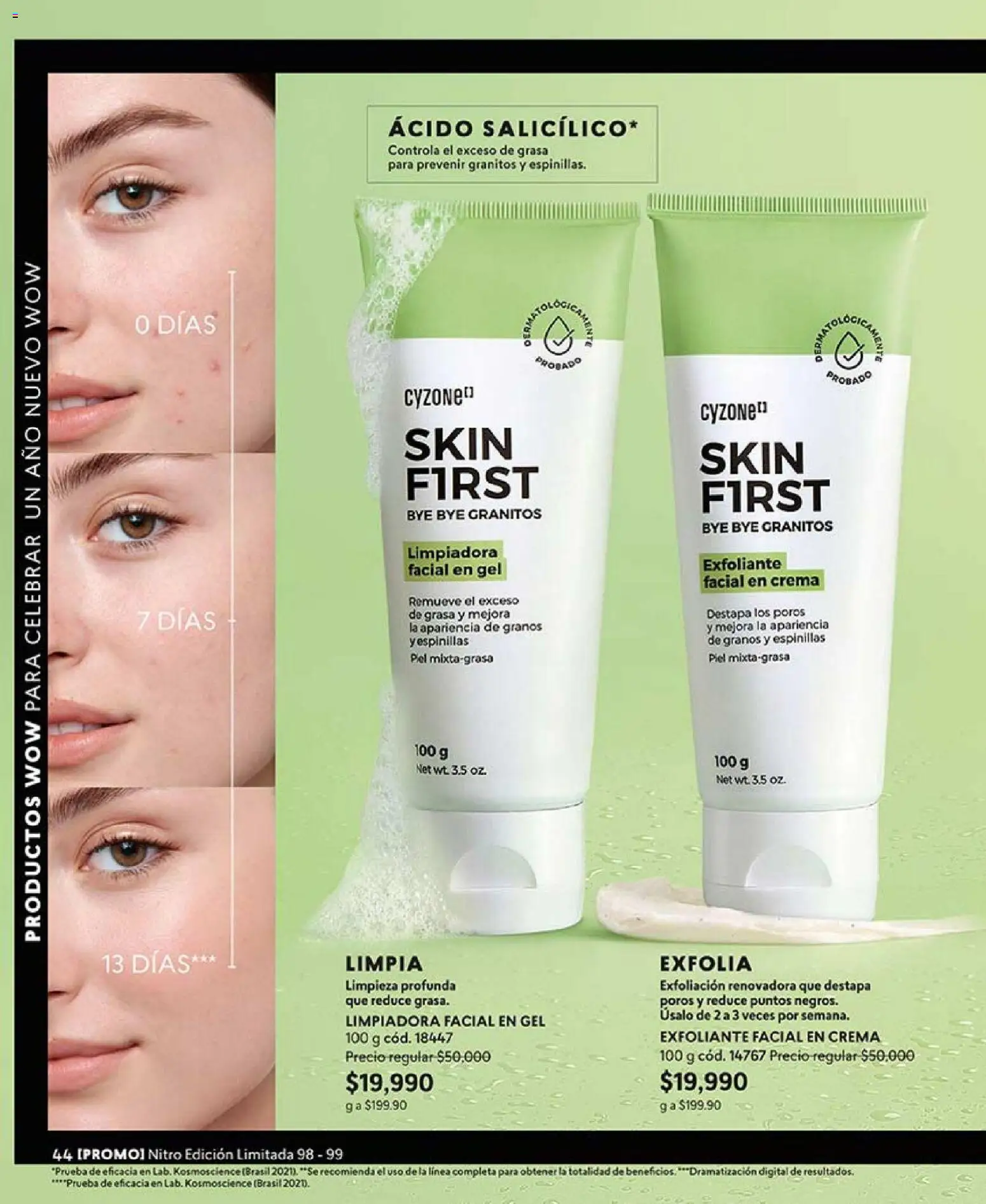 CyZone revista - valida desde el 01.01.2026 | Página: 44 | Productos: Exfoliante facial, Crema