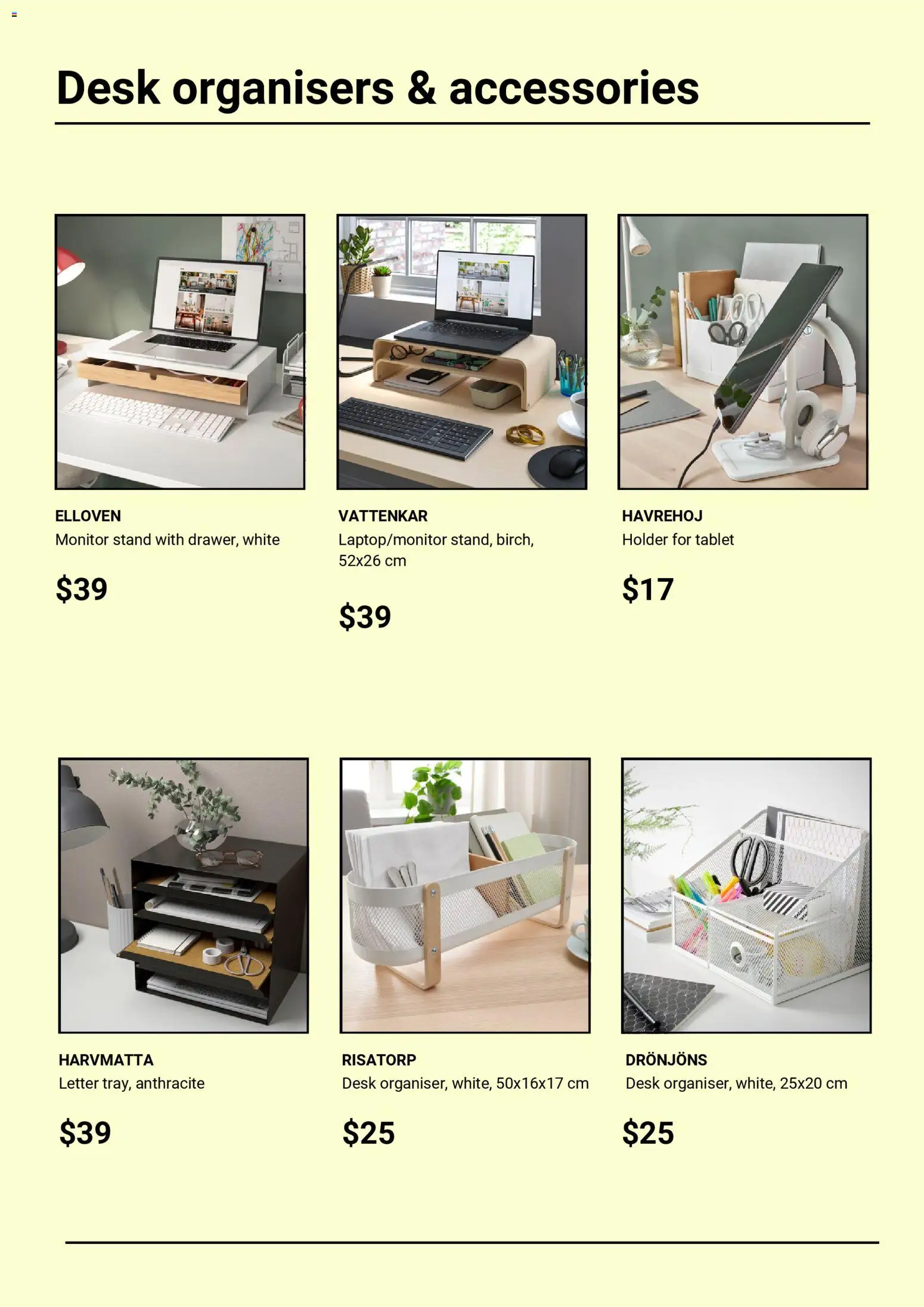 IKEA catalogue - valid from 23.01.2026 | Page: 5 | Products: Desk, Accessories, Tablet, Monitor