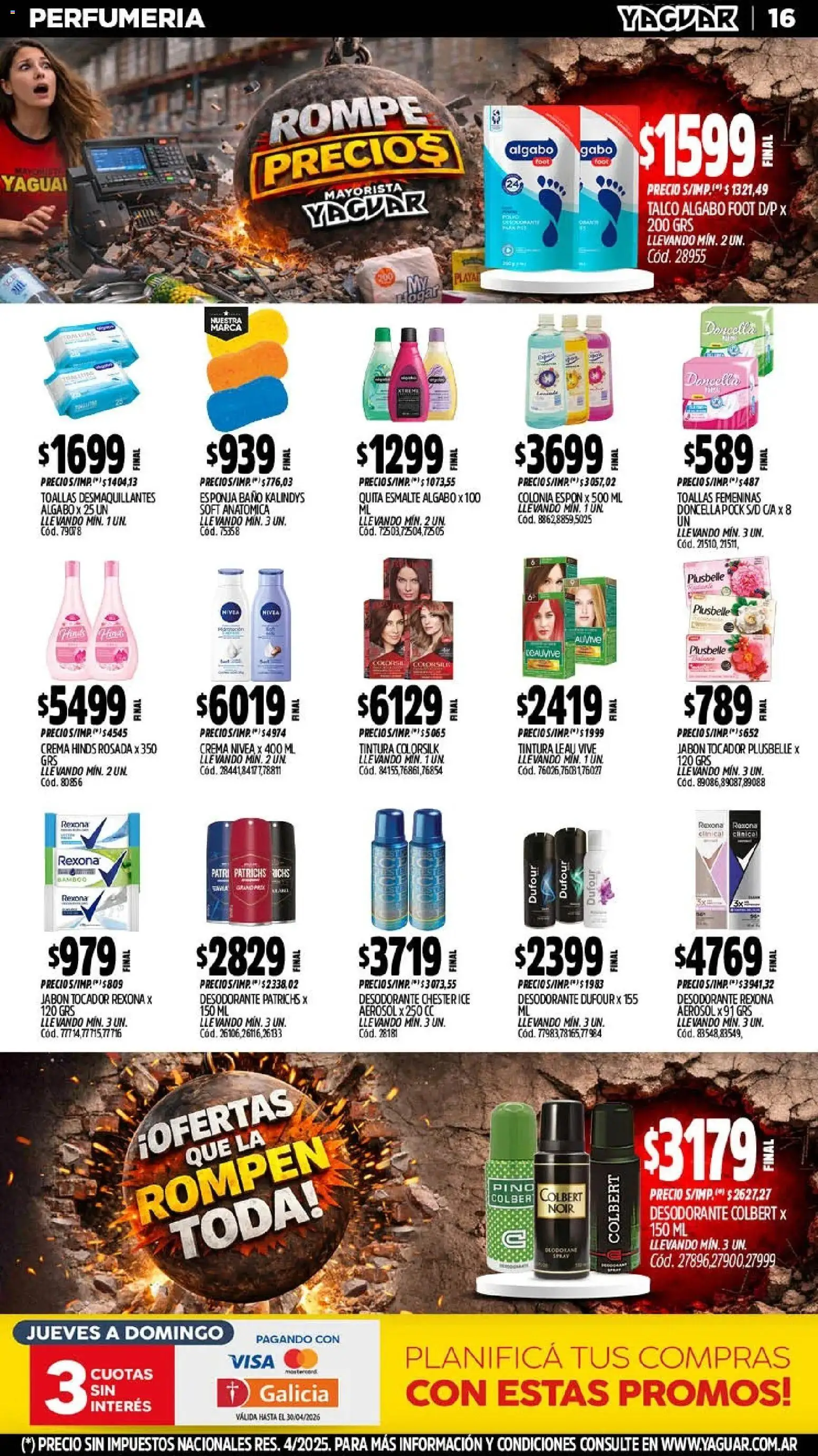 Yaguar - Oferta Semanal Trelew │ válido desde el 20.04.2026 | Página: 17 | Productos: Baño, Tintura, Jabón, Esponja