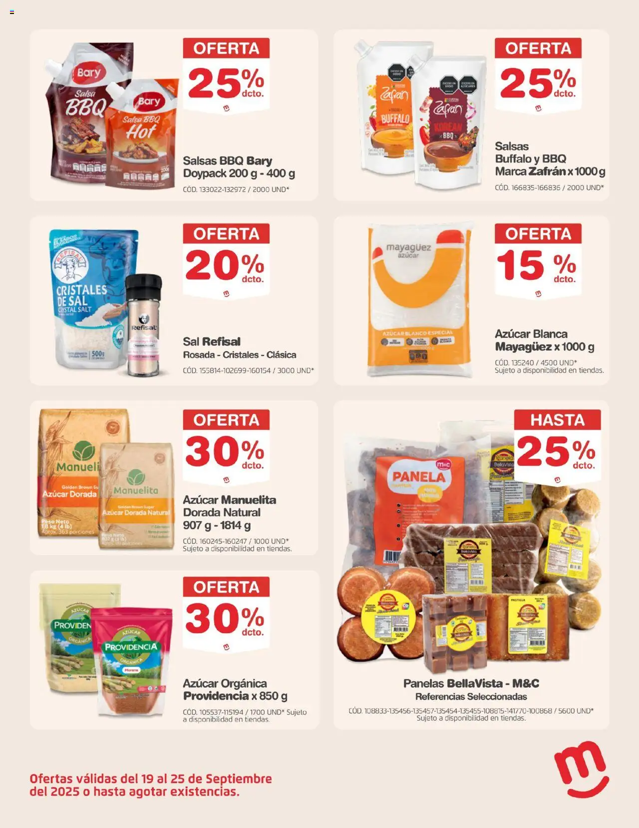 Makro revista - valida desde el 19.09.2025 | Página: 18 | Productos: Azucar, Sal, Peso, Panela