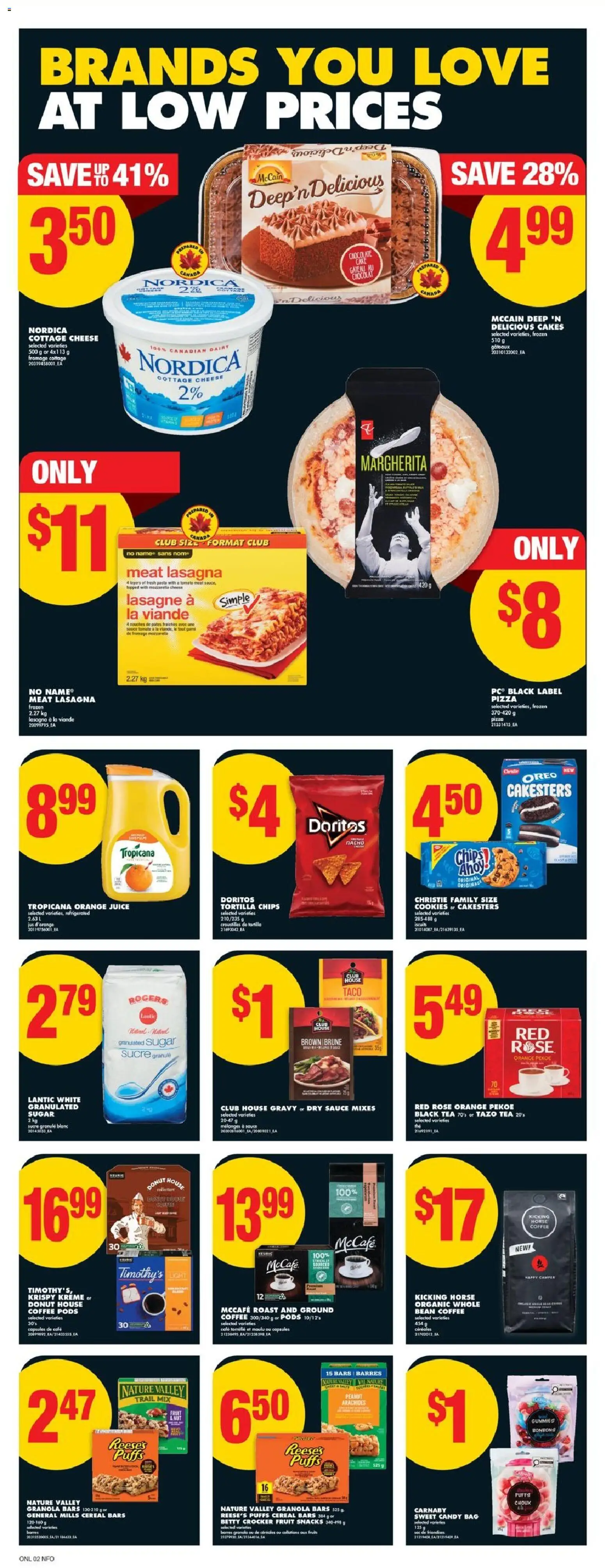 No Frills flyer valid from 01.01.2026 | Page: 9 | Products: Tea, Cookies, Bag, Chocolate