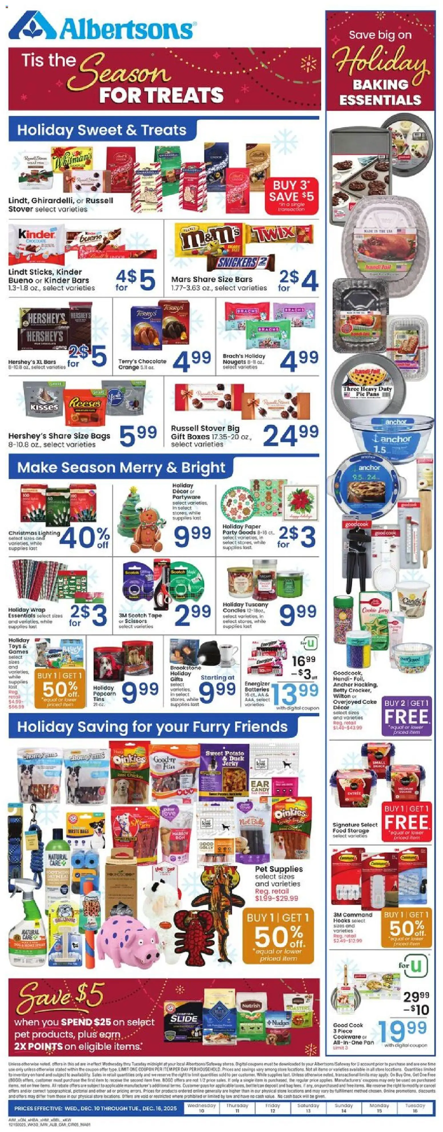Albertsons Weekly Ad - valid from 10.12.2025 | Page: 5 | Products: Pan, Chocolate, Apples, Phone