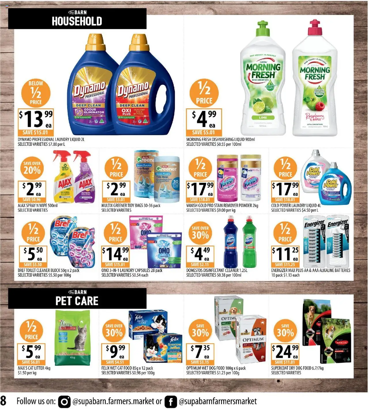Supabarn catalogue - valid from 13.08.2025 | Page: 8 | Products: Powder, Stain remover, Lime, Raspberry