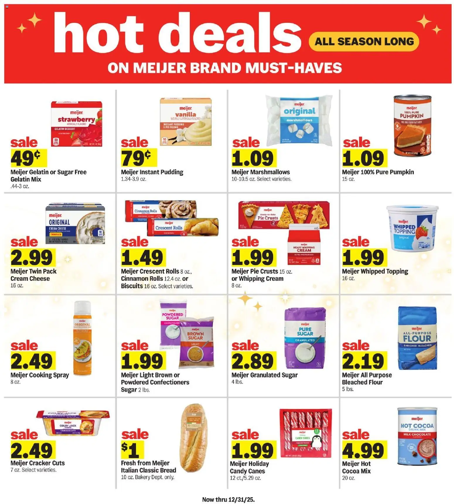 Meijer Weekly Ad - MI - valid from 12.11.2025 | Page: 19 | Products: Bakery, Milk, Cream, Pumpkin