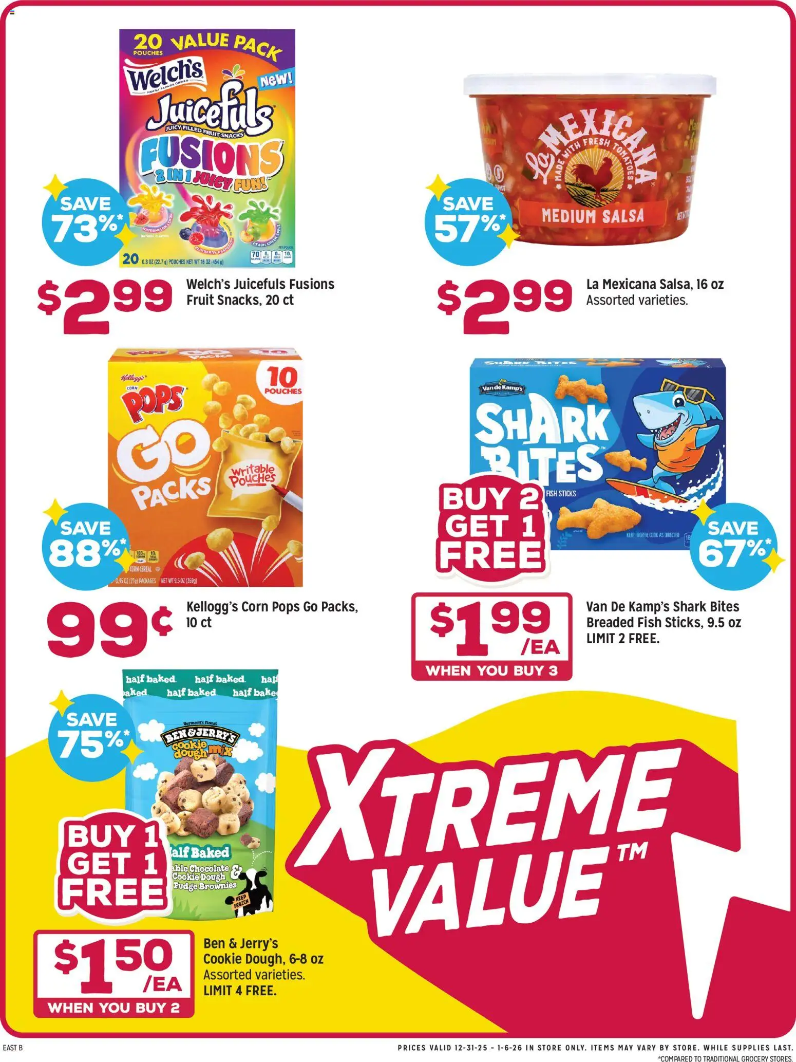 Grocery Outlet Weekly Ad - PA - valid from 31.12.2025 | Page: 2 | Products: Corn, Chocolate, Tomatoes, Fish