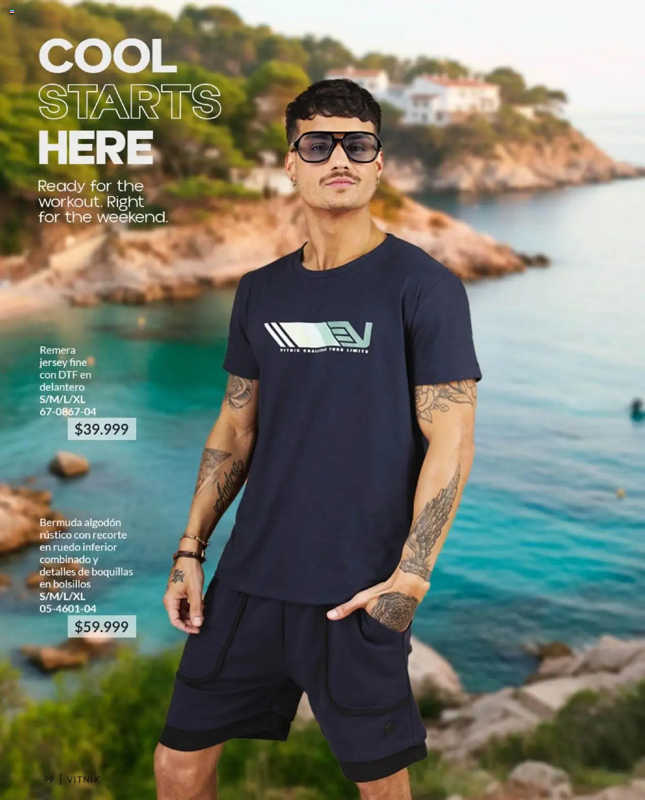 Vitnik - Catálogo Hombre │ válido desde el 07.10.2025 | Página: 99 | Productos: Remera, Algodón, Bermuda