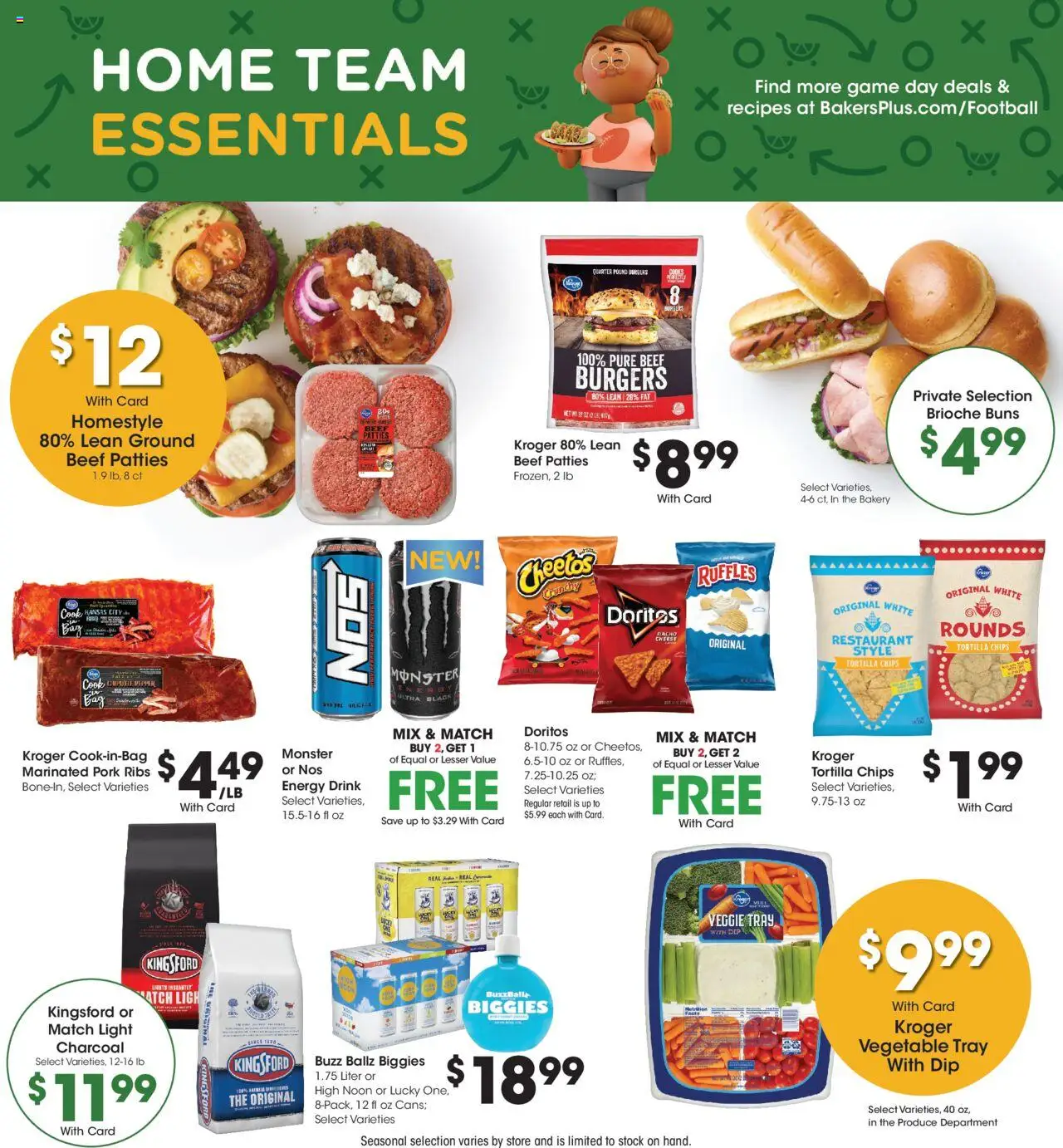 Baker's Weekly Ad - valid from 10.09.2025 | Page: 7 | Products: Bakery, Beef, Chips, Game