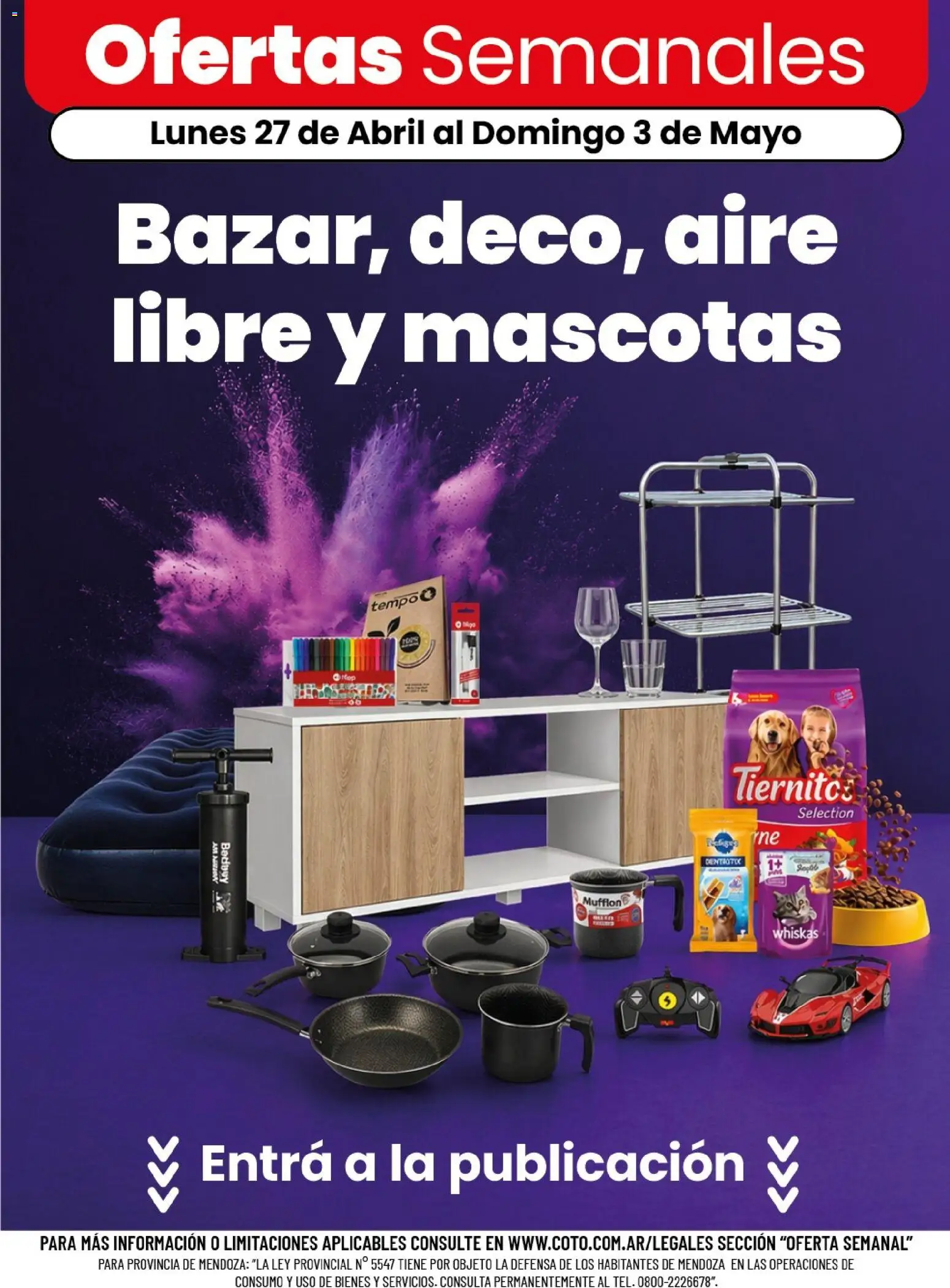 Coto - Ofertas Bazar, deco, aire libre y mascotas │ válido desde el 27.04.2026 | Página: 1