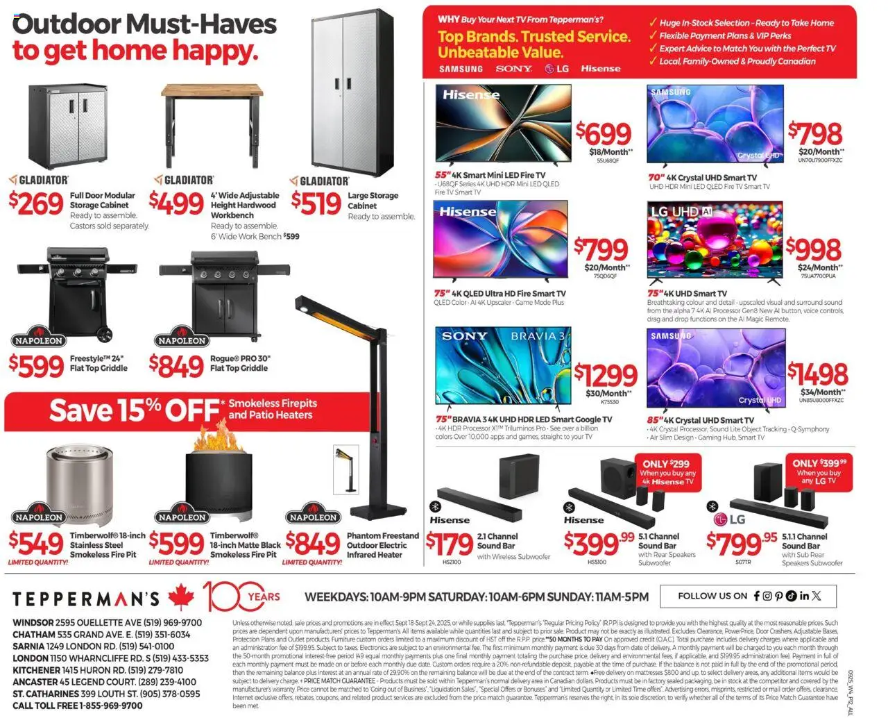 Tepperman's flyer valid from 18.09.2025 | Page: 14 | Products: Tv, Game, Cabinet