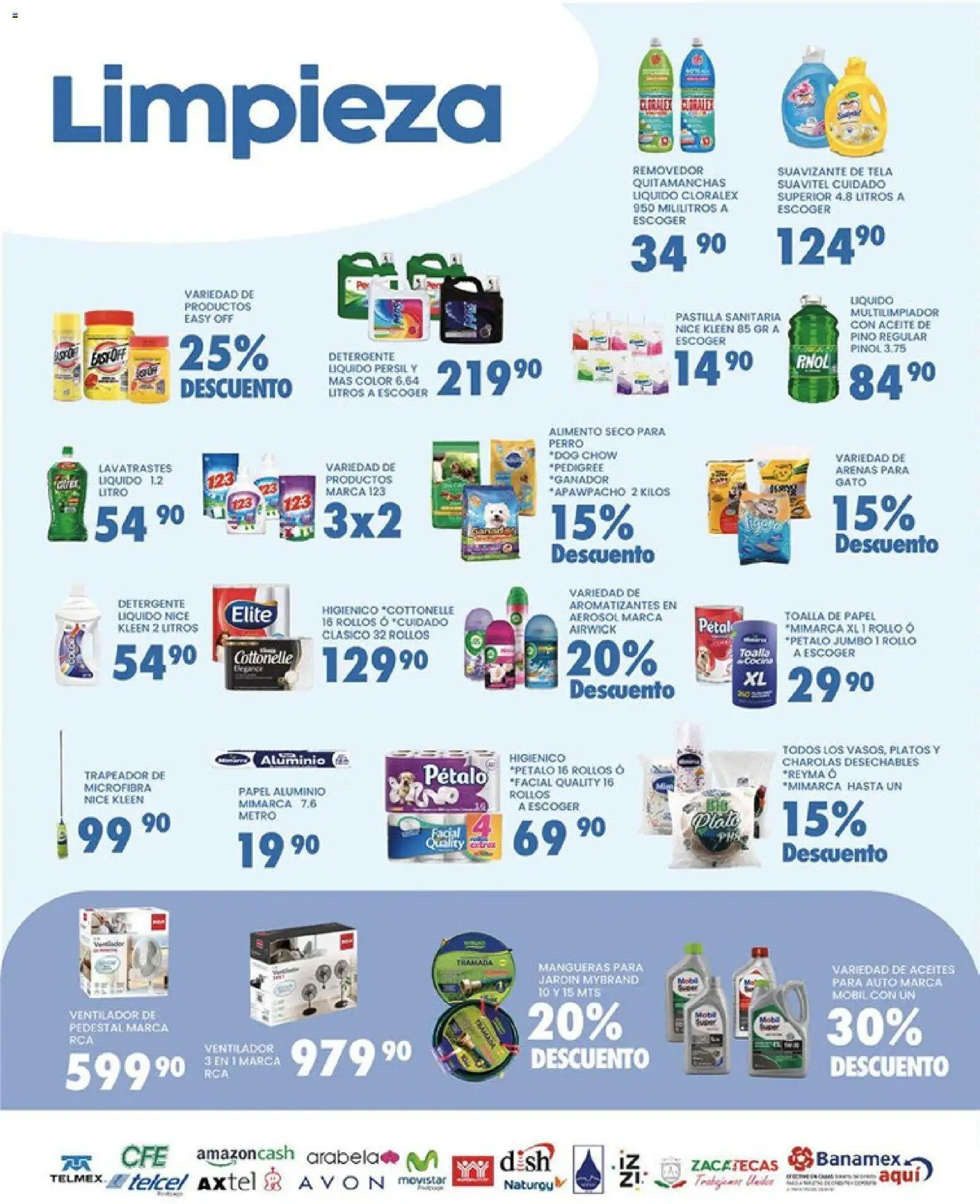 Nuevas ofertas de Alsuper válidas en toda la República Mexicana desde el 17.03.2026. ¡Encuentra las mejores ofertas en Alsuper folleto Calera! | Página: 5 | Productos: Ventilador, Suavizante, Toalla, Trapeador