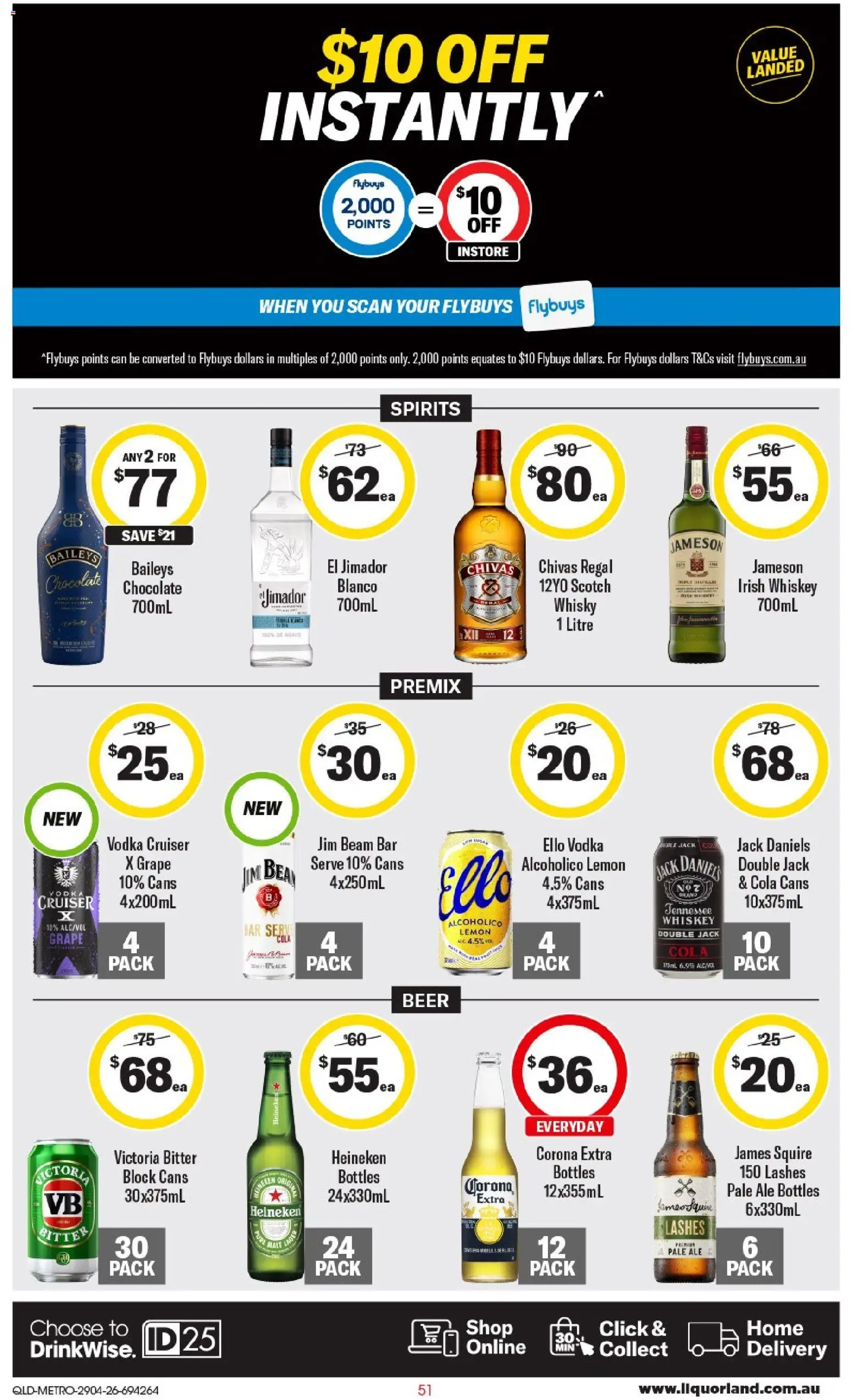 Coles catalogue - valid from 29.04.2026 | Page: 51 | Products: Chocolate, Beer, Vodka, Scotch