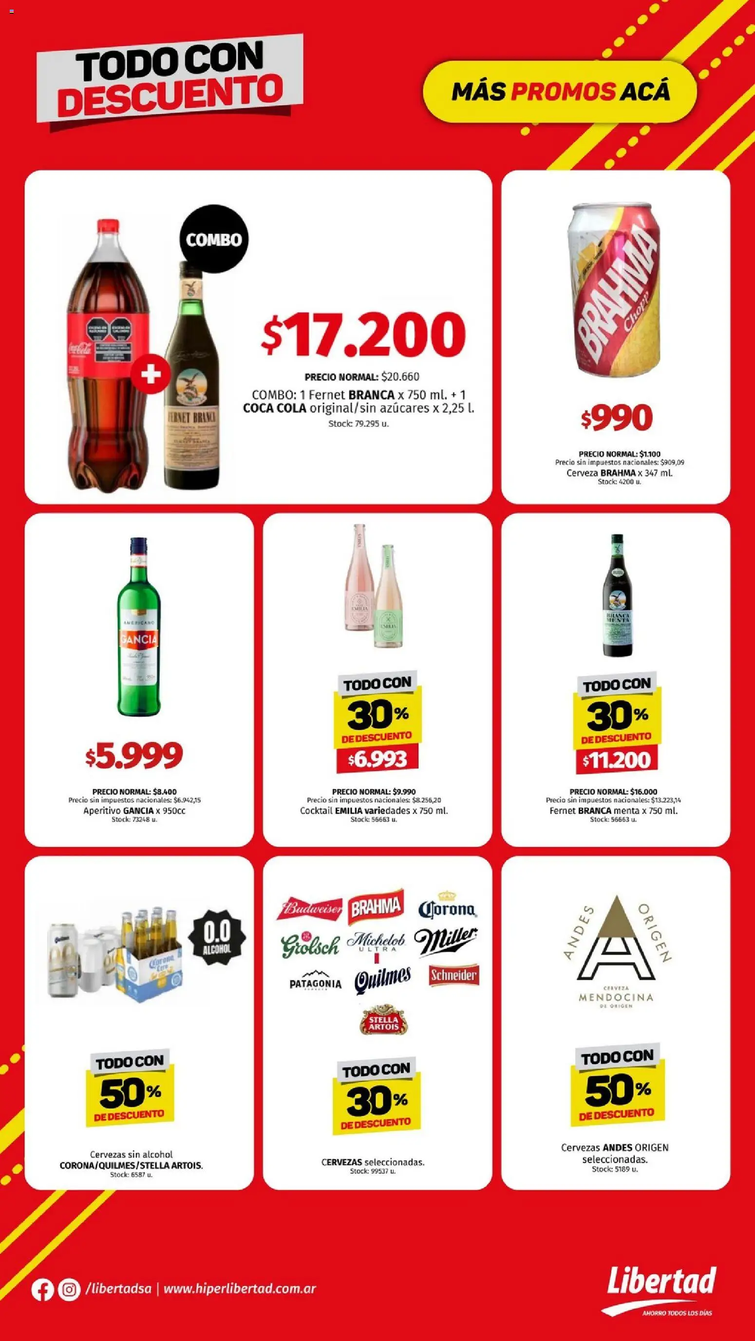 Hipermercado Libertad catálogo │ válido desde el 18.12.2025 | Página: 10 | Productos: Fernet, Cerveza