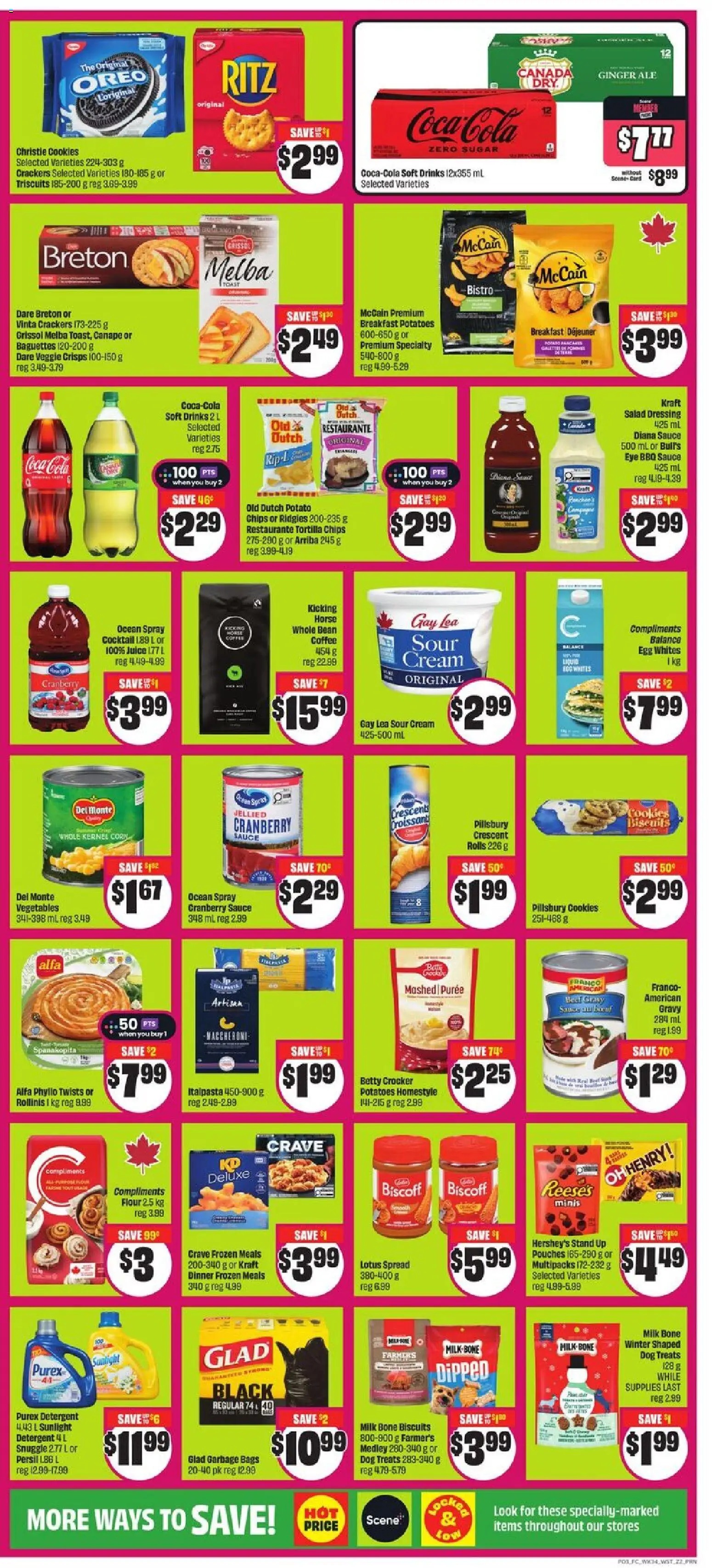 FreshCo flyer valid from 18.12.2025 | Page: 4 | Products: Sour cream, Chips, Cream, Potatoes