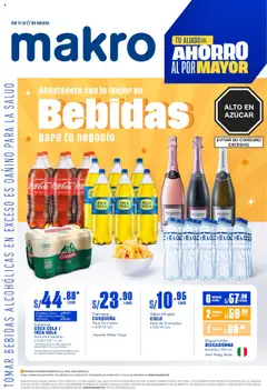 Vista previa de folleto Makro - Makro DIPTICO BEBIDAS  de la Makro válido desde 14.08.2025
