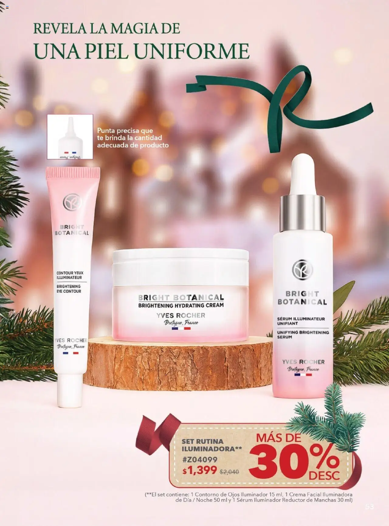 Nuevas ofertas de Yves Rocher válidas en toda la República Mexicana desde el 28.10.2025. ¡Encuentra las mejores ofertas en Yves Rocher - Campaña 15 2025! | Página: 53 | Productos: Iluminador, Contorno de ojos, Crema, Té