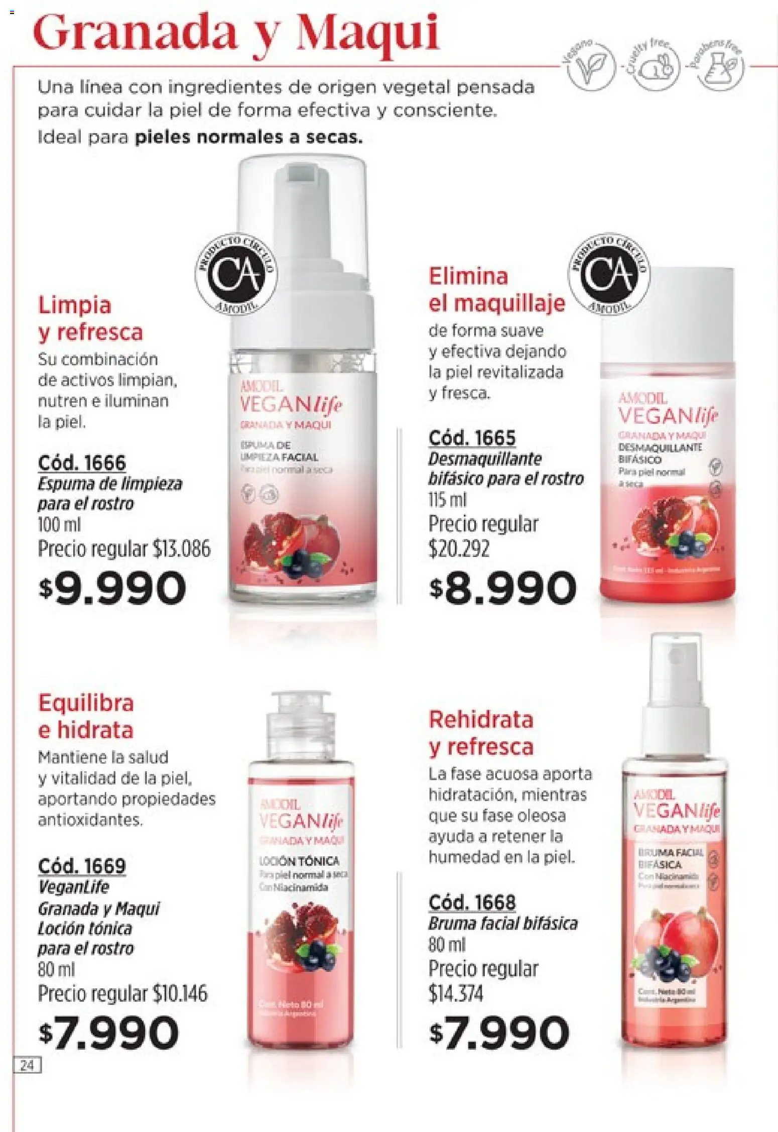Amodil - Campaña 8 │ válido desde el 08.04.2026 | Página: 24 | Productos: Maquillaje, Loción, Bruma, Espuma